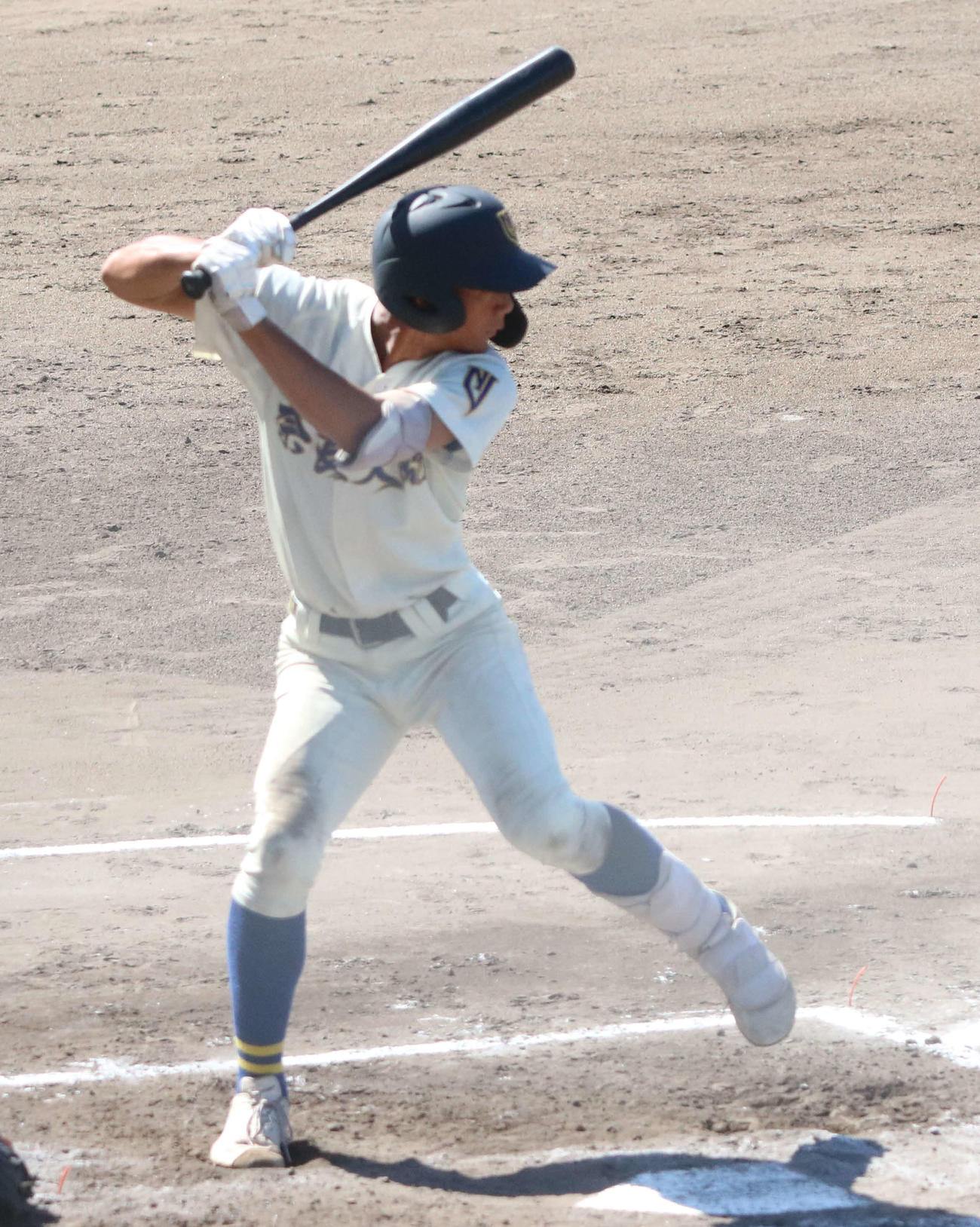 高田商対奈良大付　打席に入る奈良大付・岸本（撮影・塚本光）