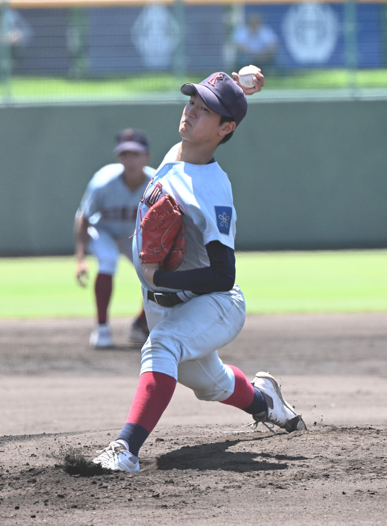 近大新宮対和歌山東　先発する近大新宮・西田（撮影・和賀正仁）