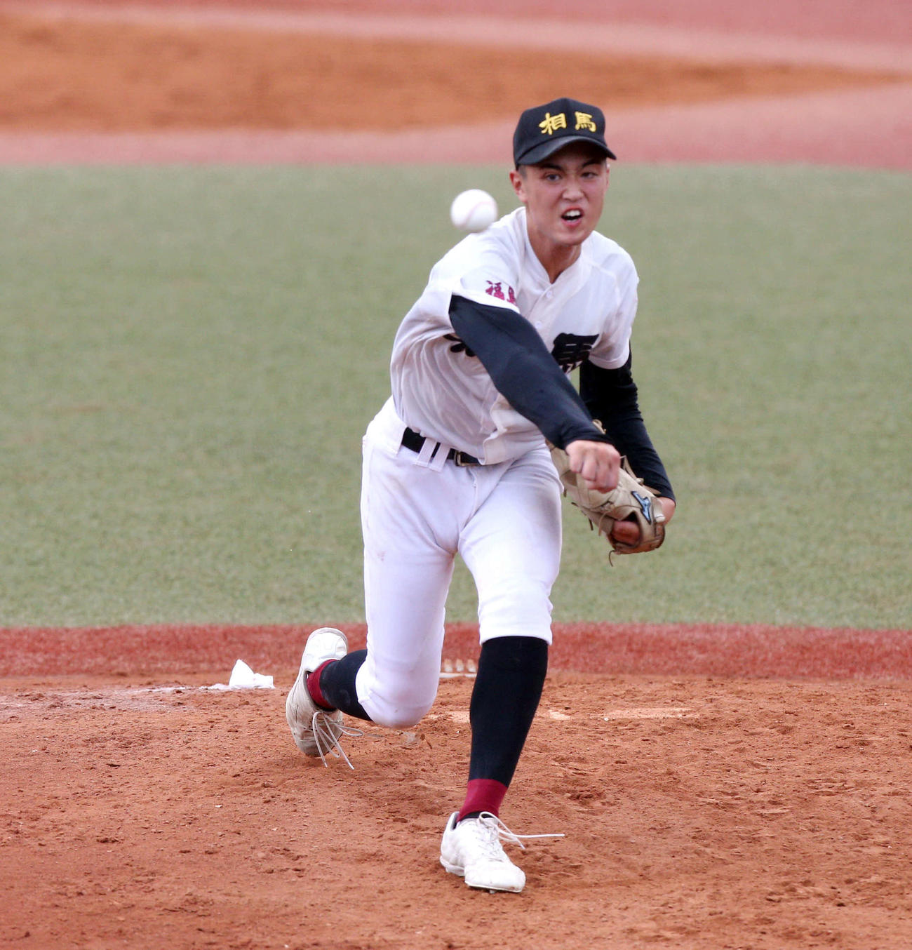 学法石川対相馬　先発した相馬・宝（撮影・木村有優）