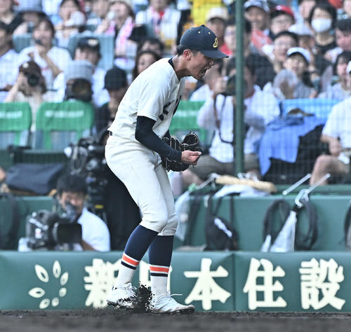 甲子園】英明エース清家準9回1失点完投「1球に歓声が湧いたり本当に