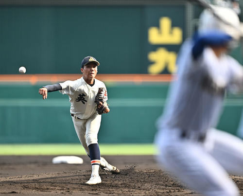 甲子園】英明エース清家準9回1失点完投「1球に歓声が湧いたり本当に
