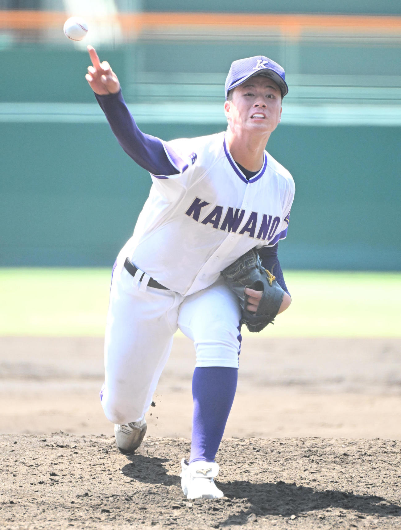 金足農対西日本短大付　金足農先発の吉田大輝（撮影・石井愛子）