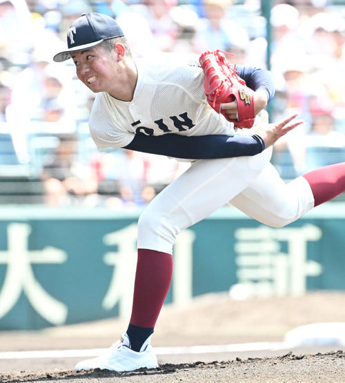 小松大谷対大阪桐蔭 大阪桐蔭先発の森陽樹(撮影・石井愛子)