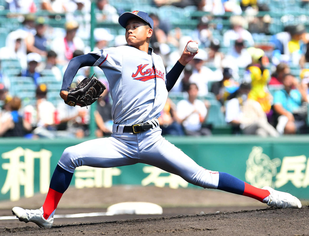 新潟産大付対京都国際　京都国際先発の西村（撮影・岩下翔太）