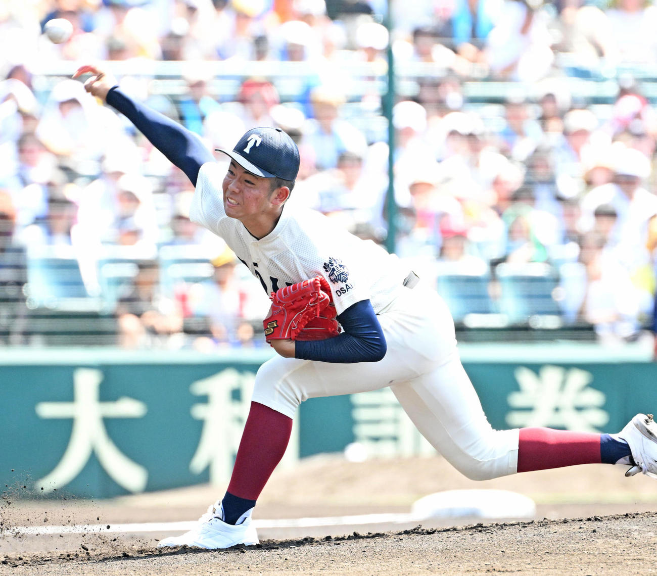 小松大谷対大阪桐蔭　大阪桐蔭先発の森陽樹（撮影・石井愛子）