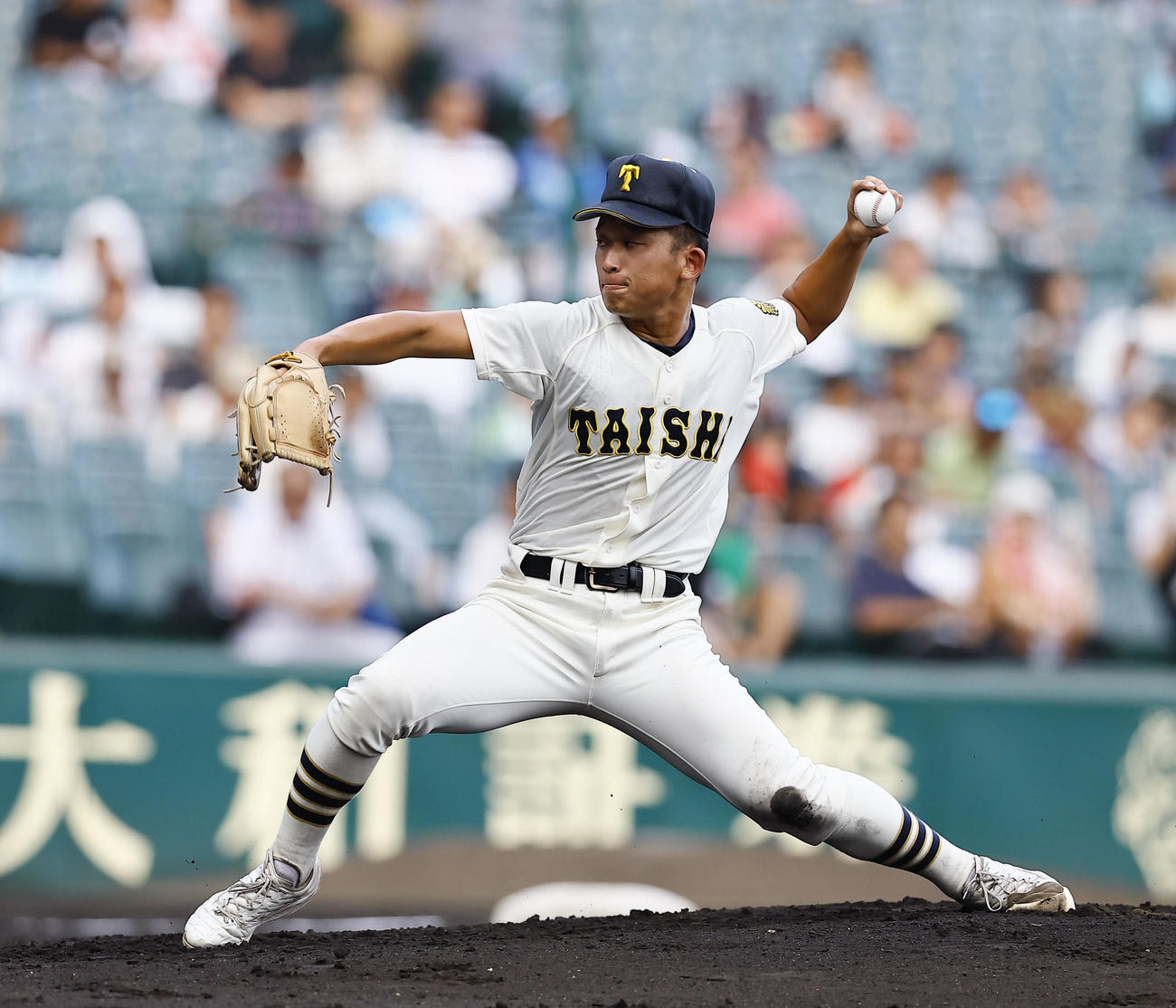 大社対創成館　大社先発の馬庭（撮影・藤尾明華）