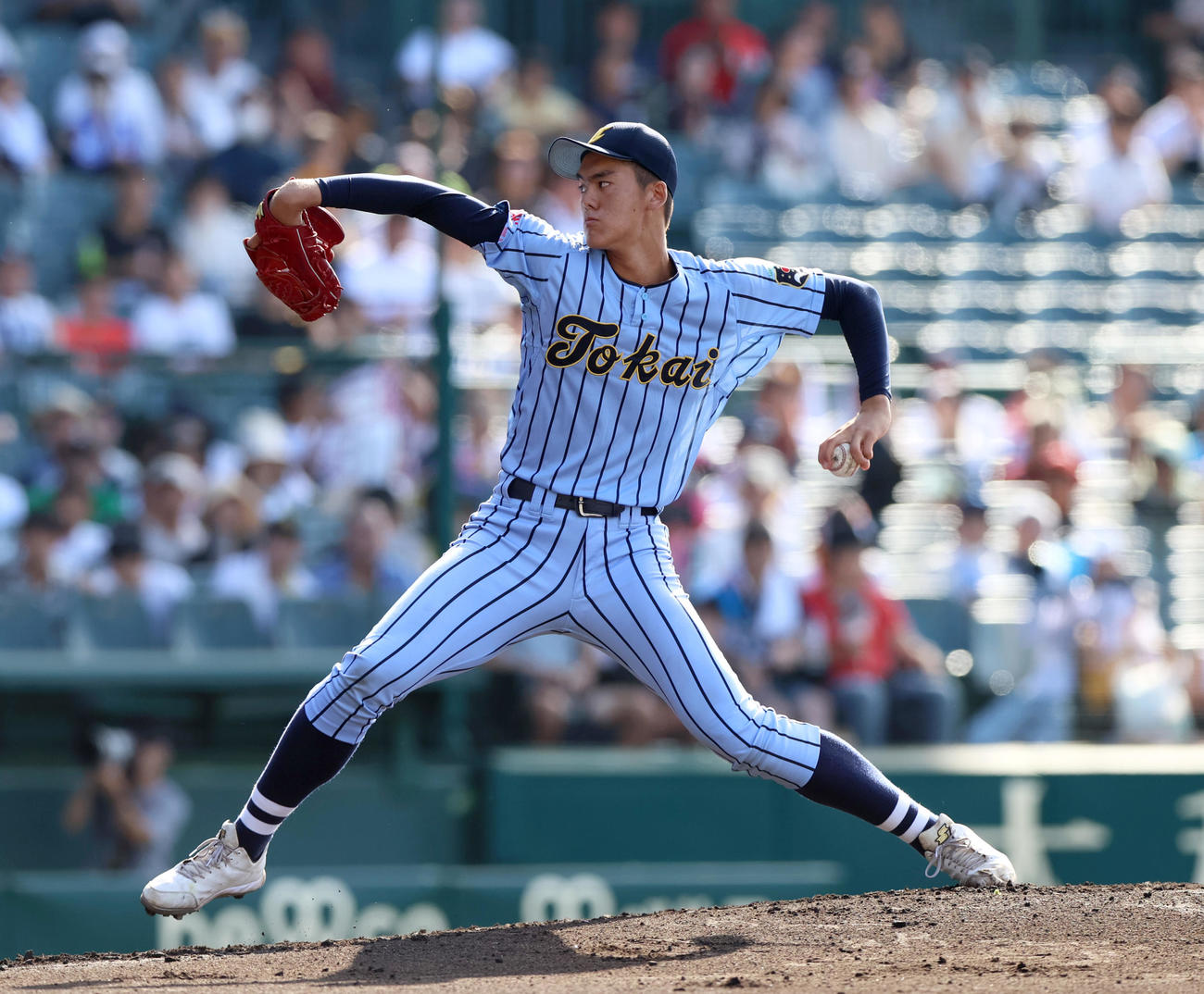 東海大相模対広陵　東海大相模先発の藤田（撮影・上山淳一）