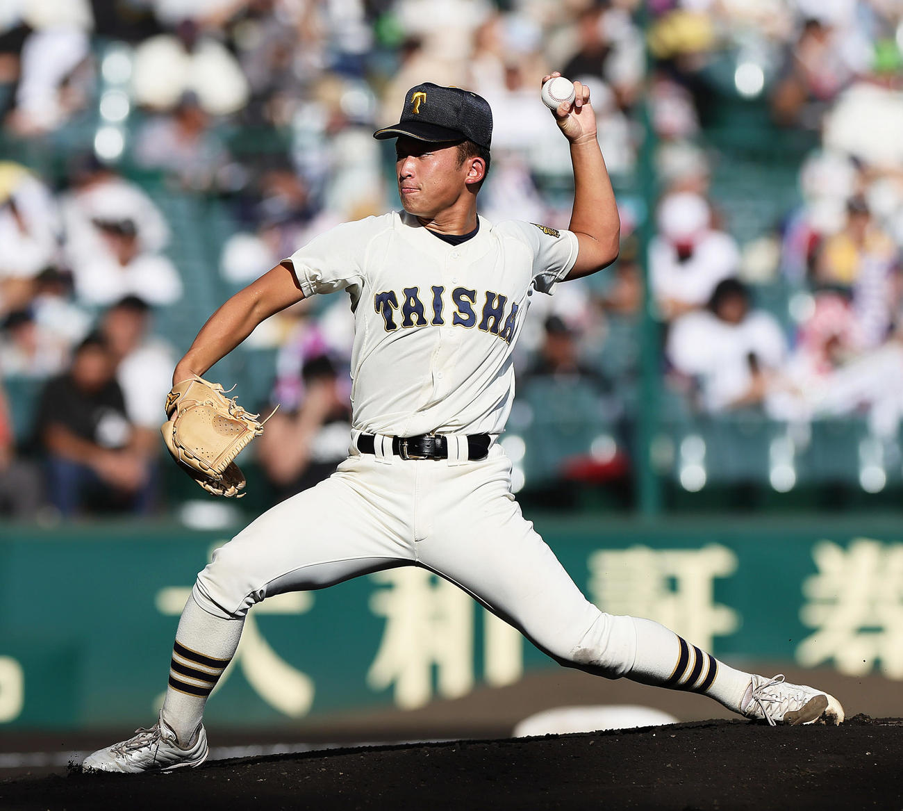 早実対大社　大社先発の馬庭（撮影・足立雅史）