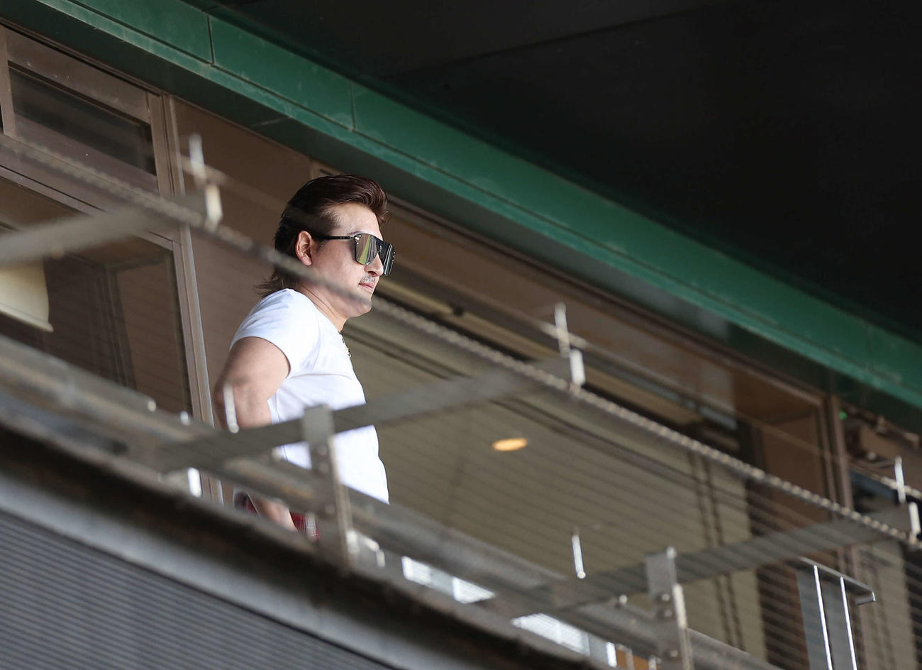 京都国際対西日本短大付　観戦に訪れた日本ハム新庄監督（撮影・前田充）