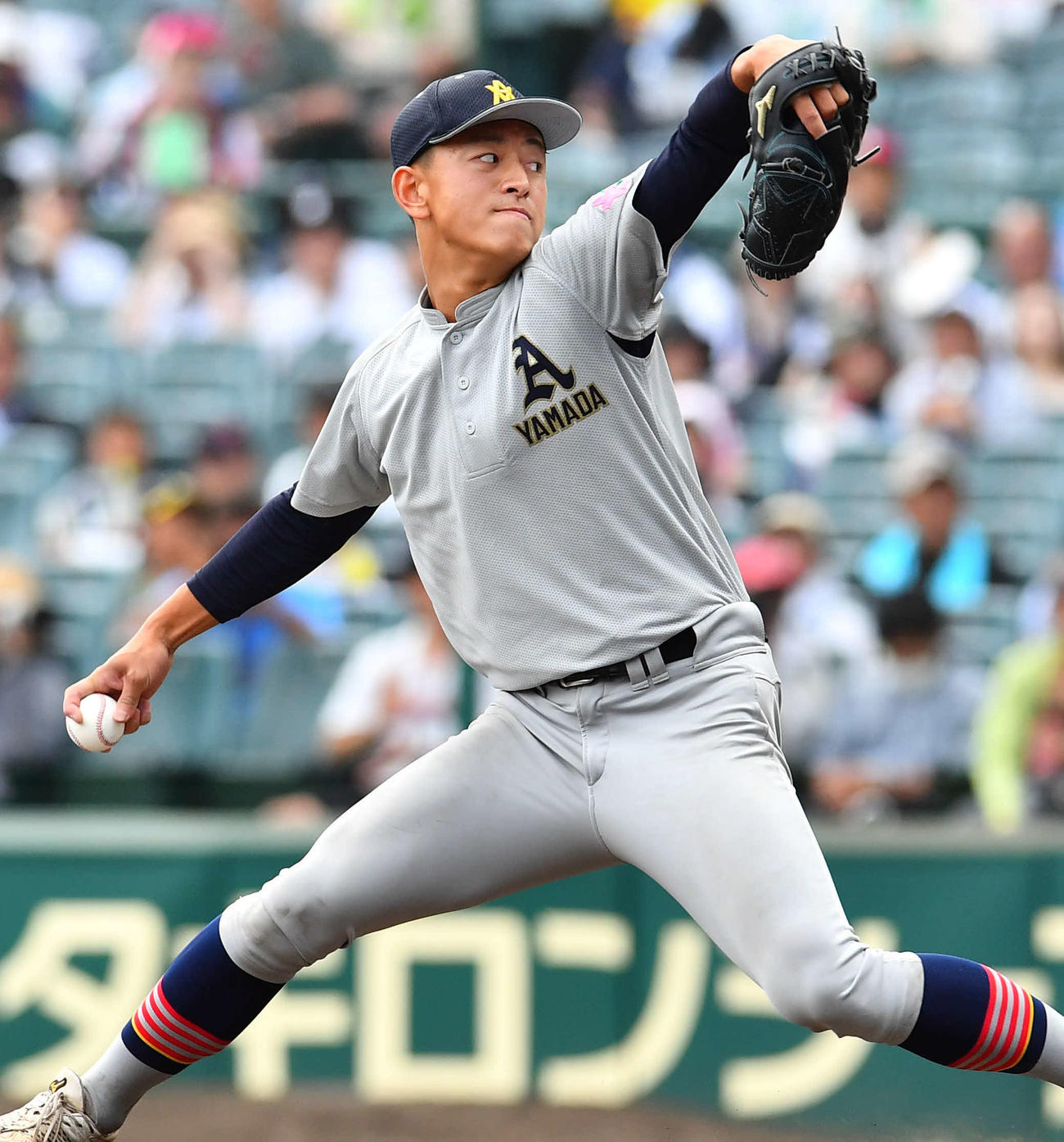 16日、石橋戦に青森山田3番手で登板する桜田