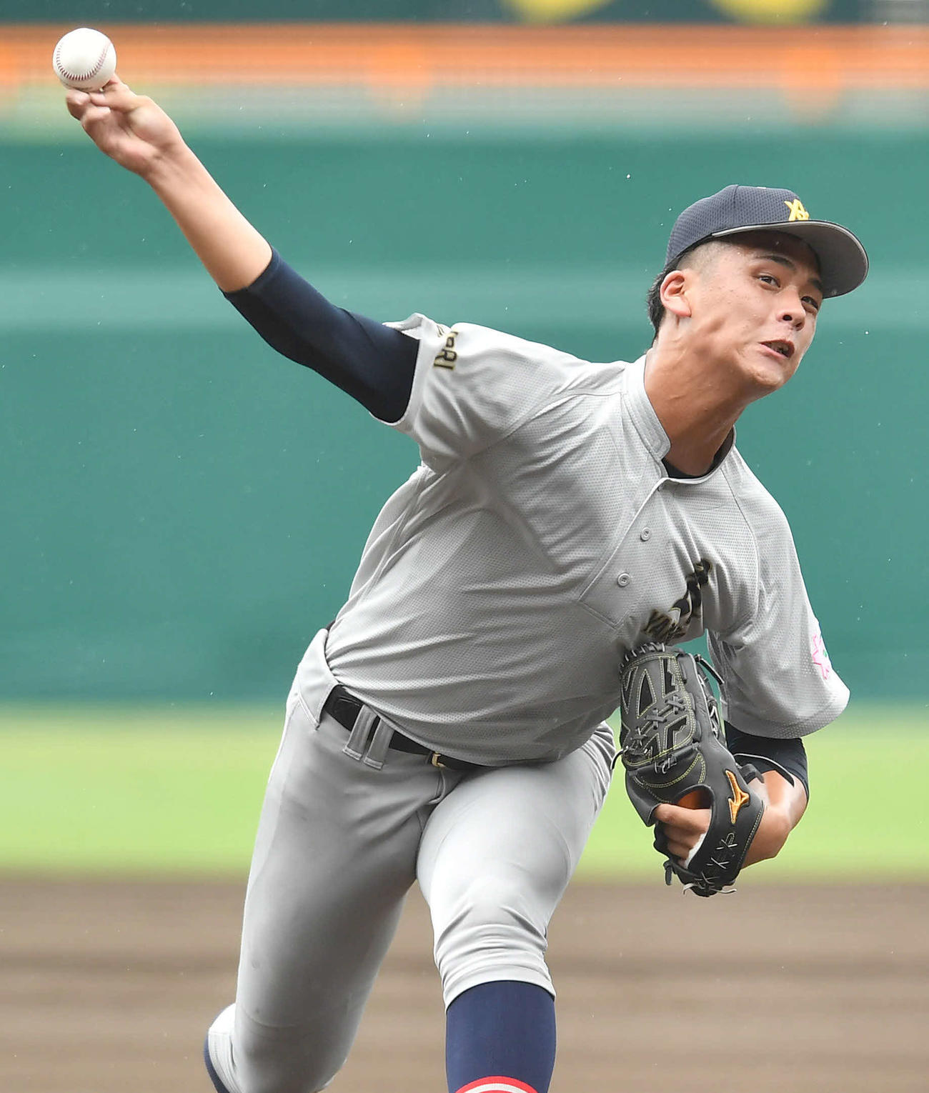 滋賀学園対青森山田　青森山田2番手の関（撮影・岩下翔太）