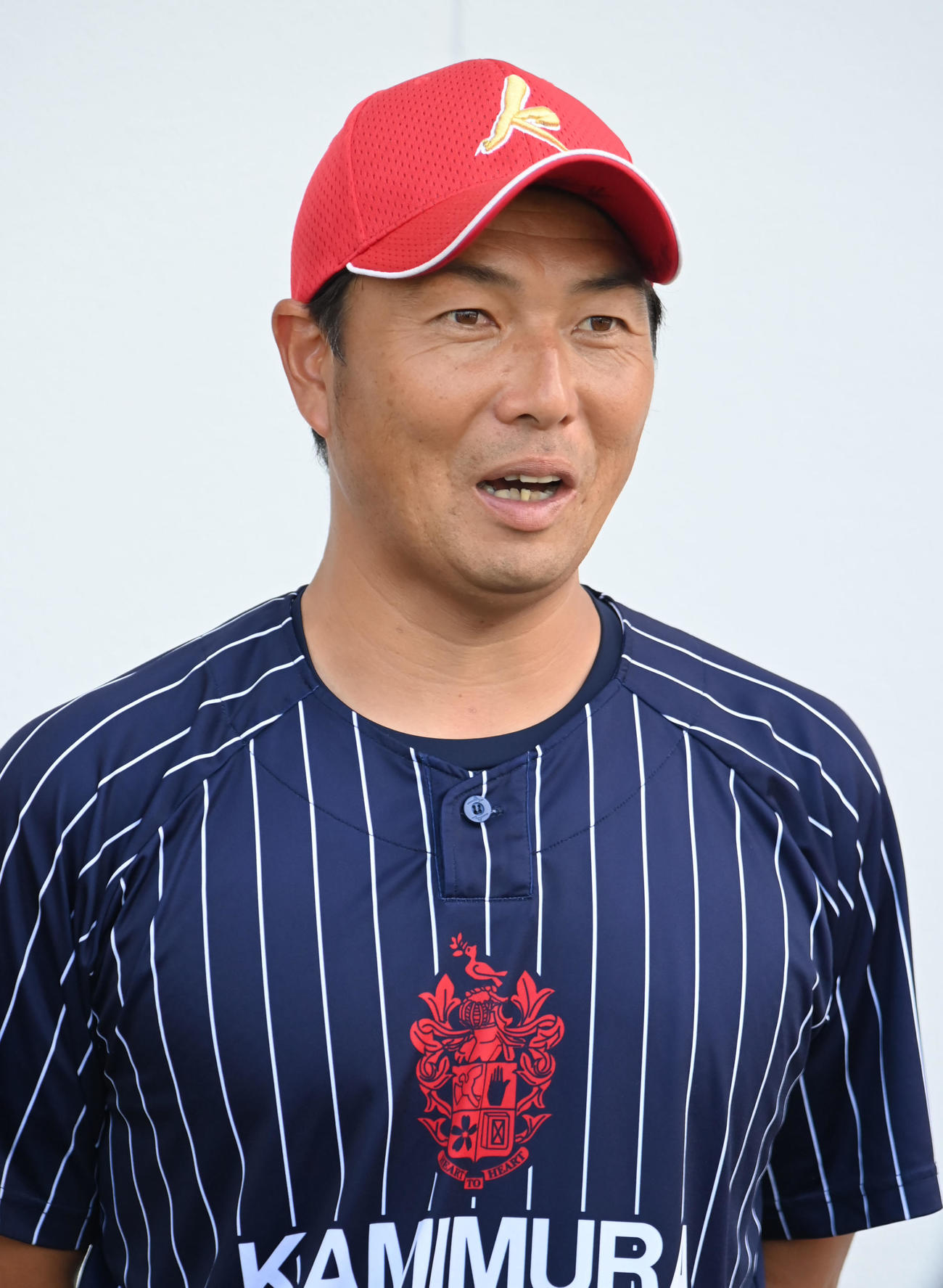 神村学園・小田監督（撮影・石井愛子）