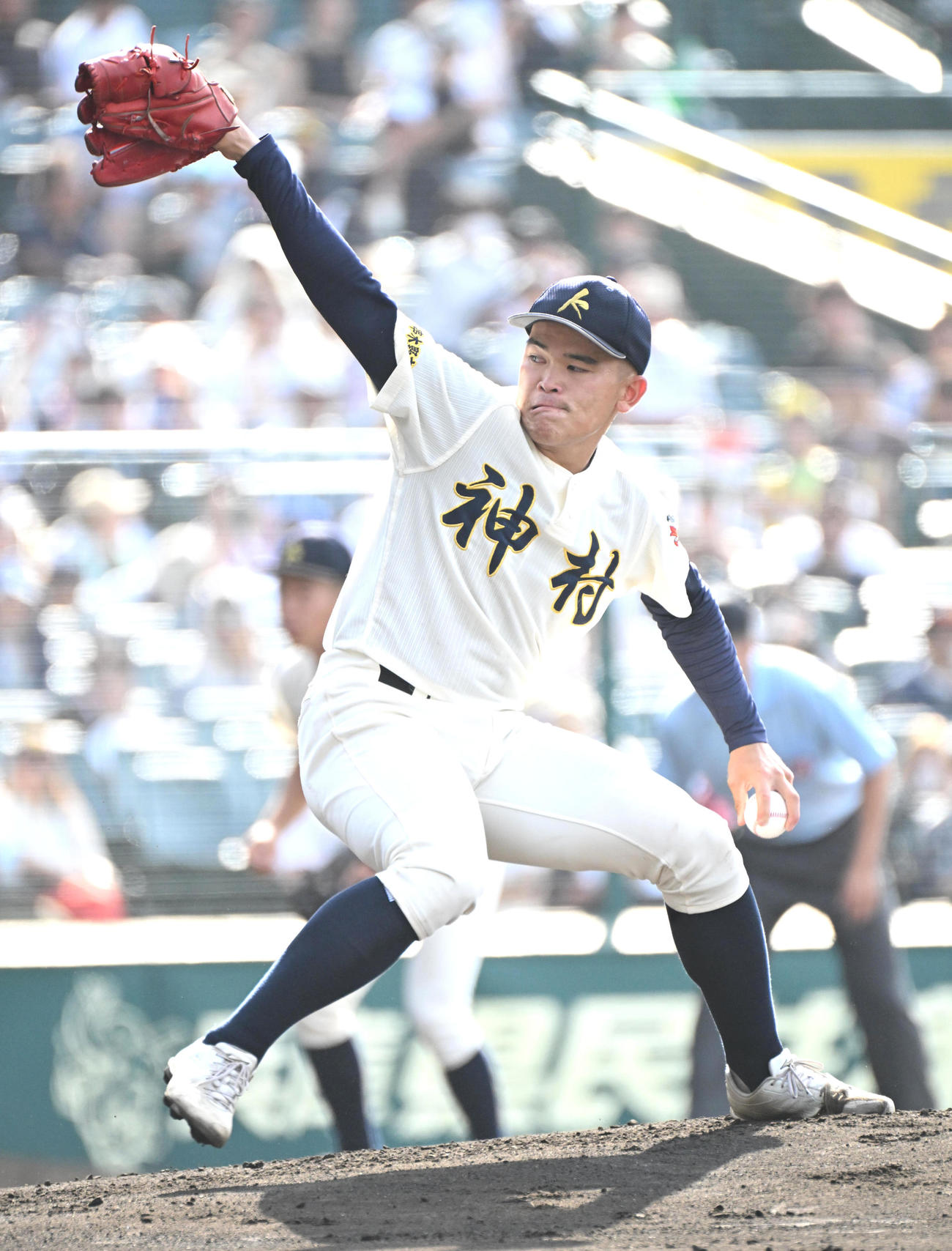 神村学園対関東第一　神村学園先発の今村拓未（撮影・石井愛子）