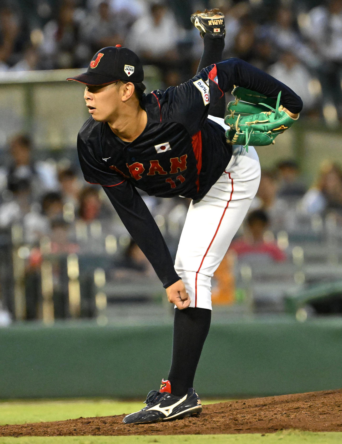 大学日本代表対高校日本代表　大学日本代表2番手の伊藤樹（撮影・石井愛子）