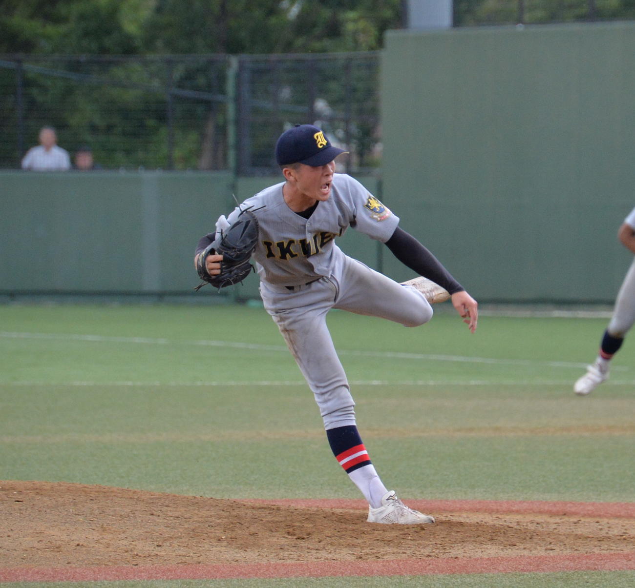 聖和学園対仙台育英　6回5安打1失点11奪三振と好投した仙台育英・吉川（撮影・浜本神威）