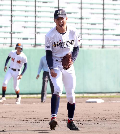 北斗の拳」から名付けられた192センチ右腕の北星学園大付・石田充冴が