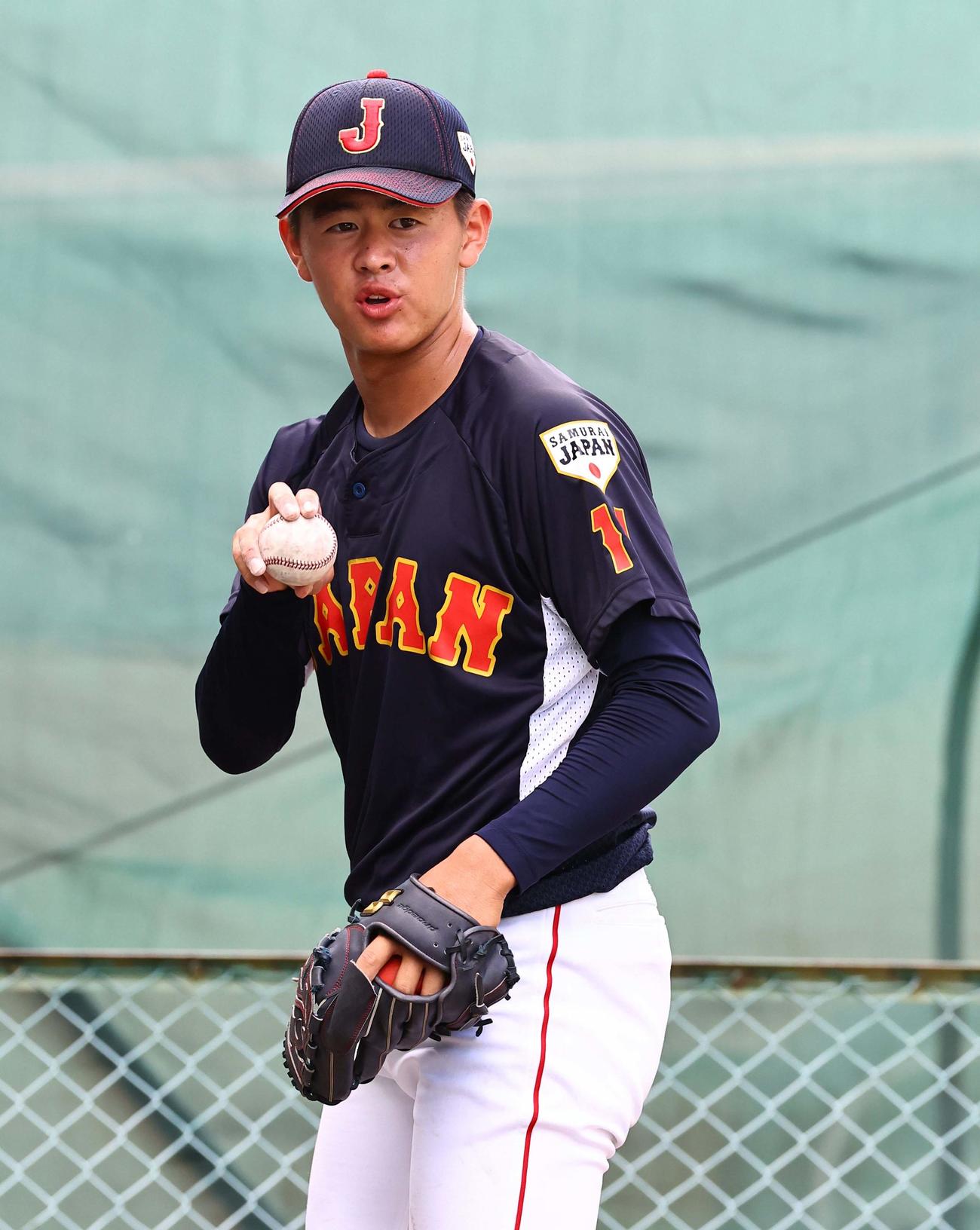 U18日本代表の坂井遼（2024年8月26日撮影）