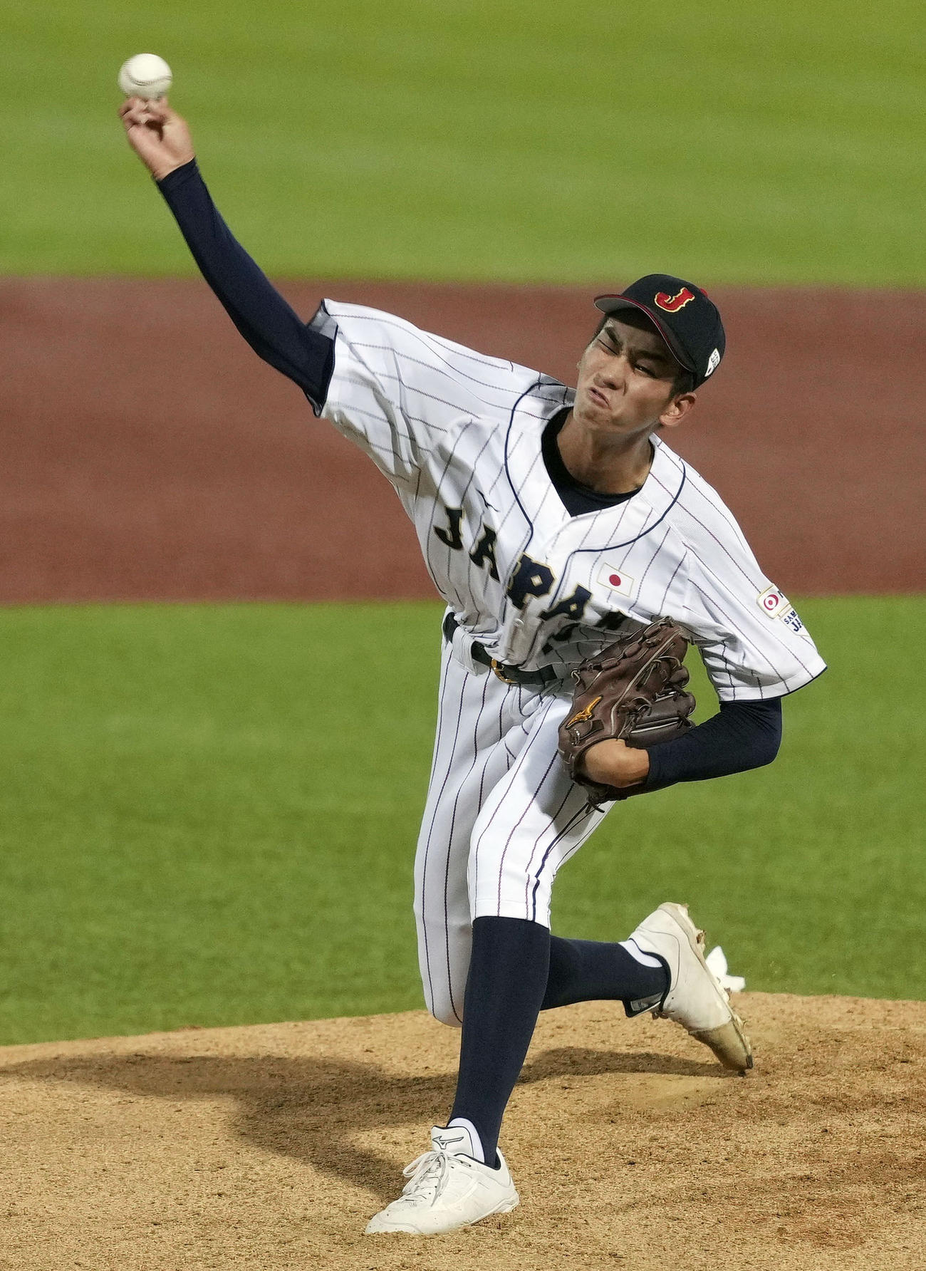 台湾戦に先発した今朝丸（共同）