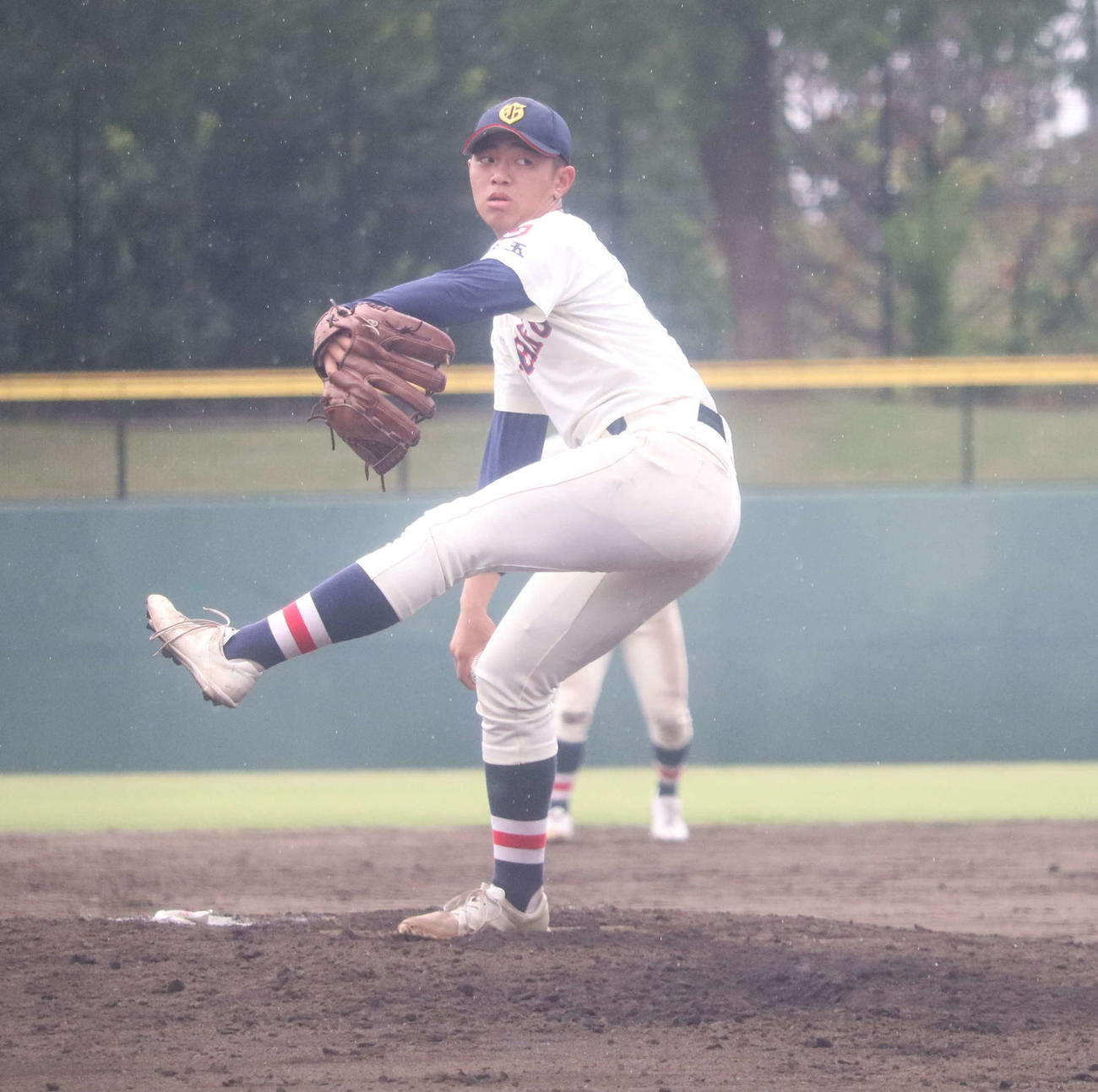 上尾対浦和学院　2番手で登場し2回無失点だった浦和学院・伊藤（撮影・佐瀬百合子）