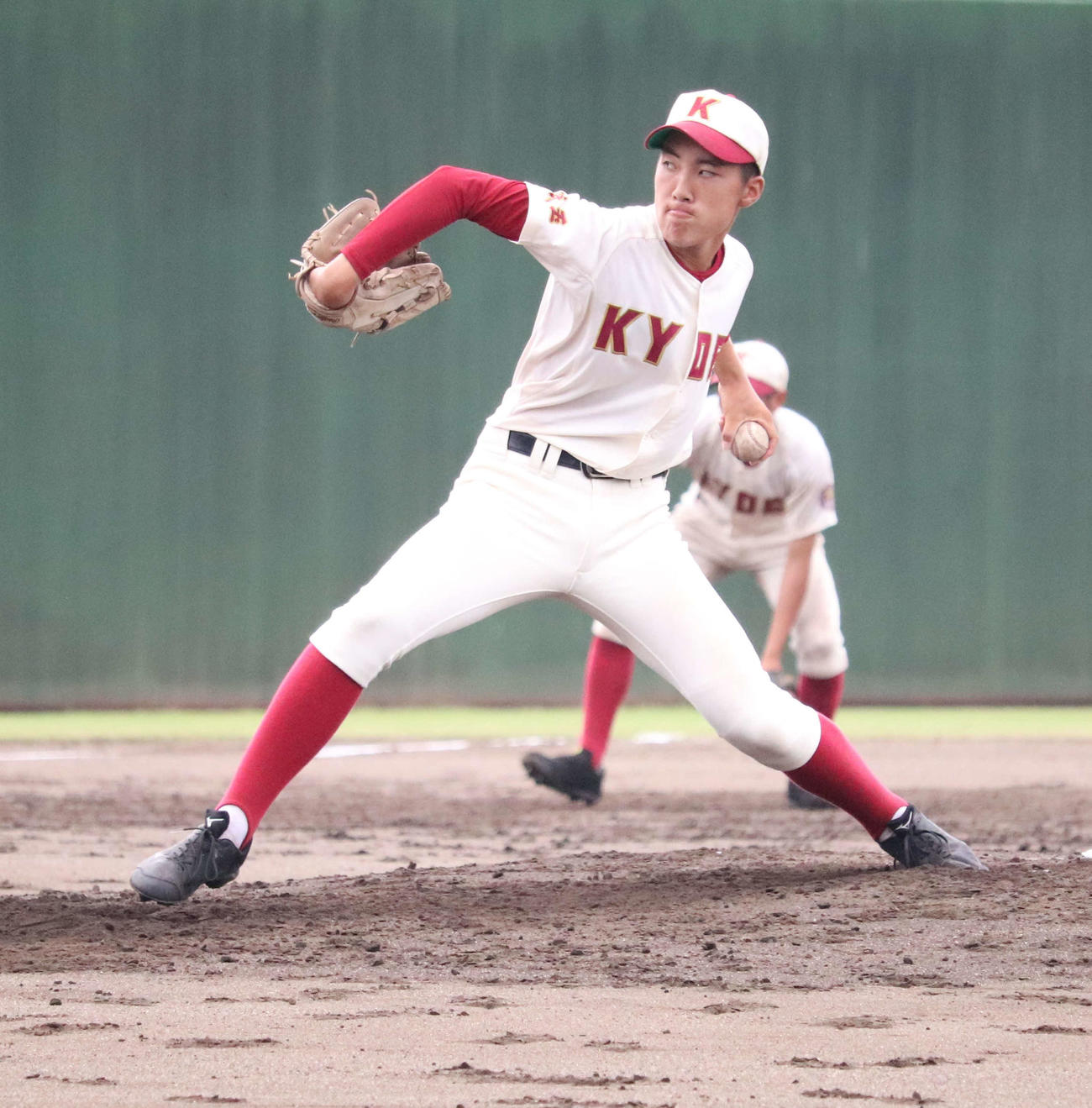 市浦和対春日部共栄　先発した春日部共栄・大野（撮影・佐瀬百合子）