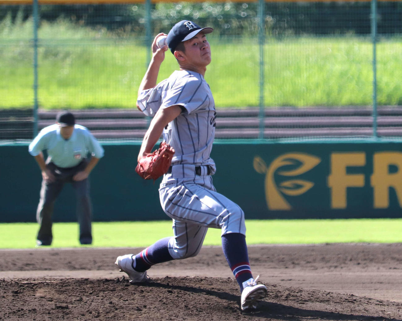 山城との京都大会3位決定戦　北稜の先発・中村