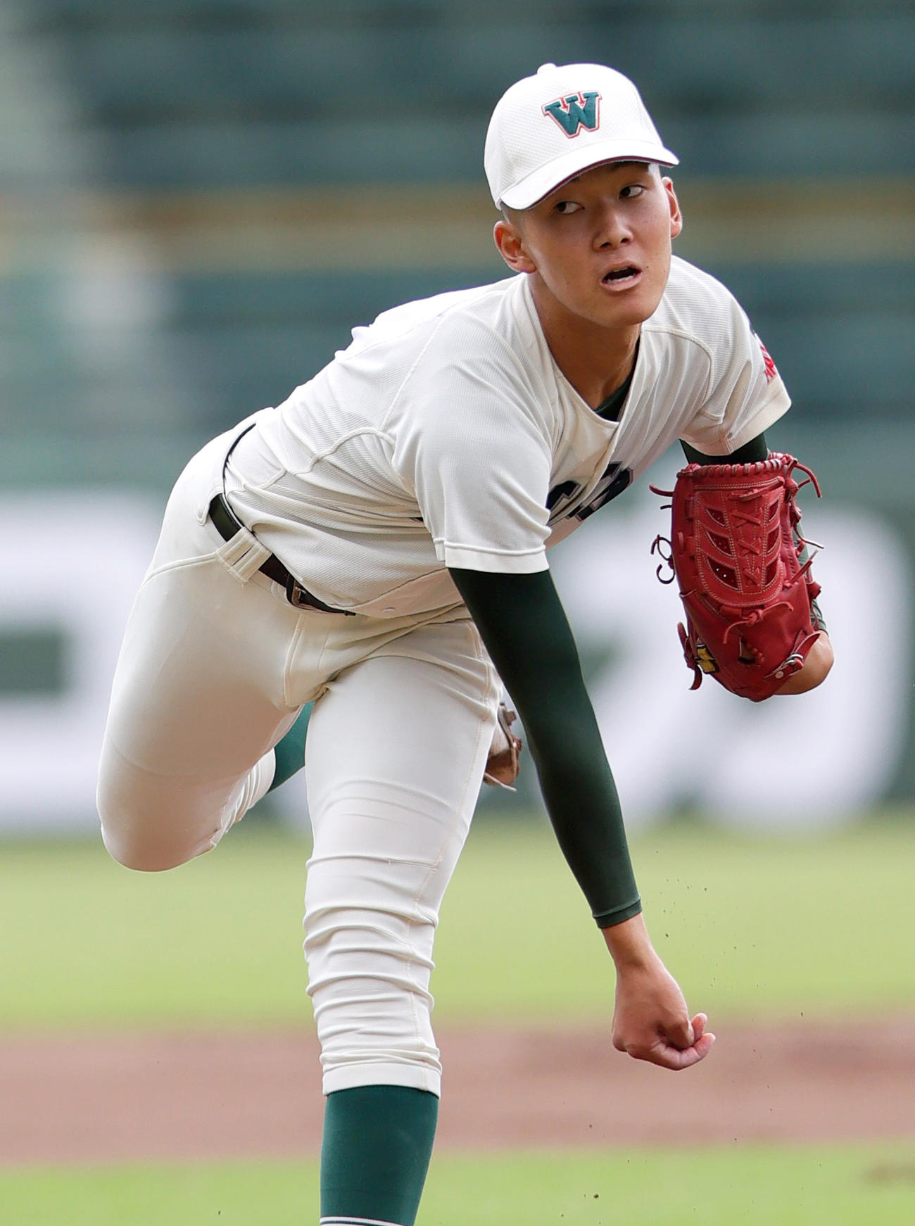 三田学園対市和歌山　市和歌山先発の土井（撮影・上山淳一）