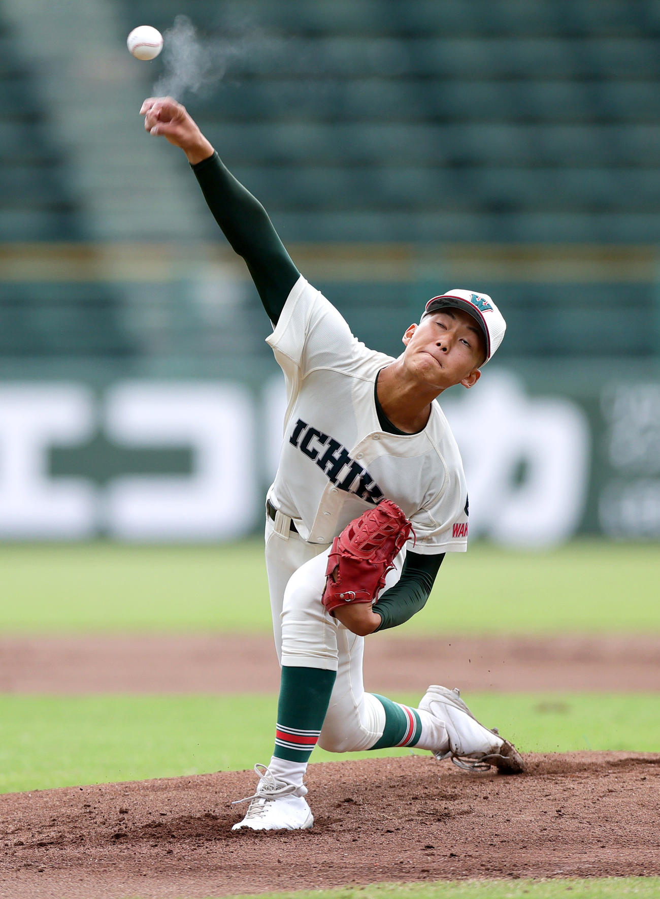 三田学園対市和歌山　市和歌山先発の土井（撮影・上山淳一）
