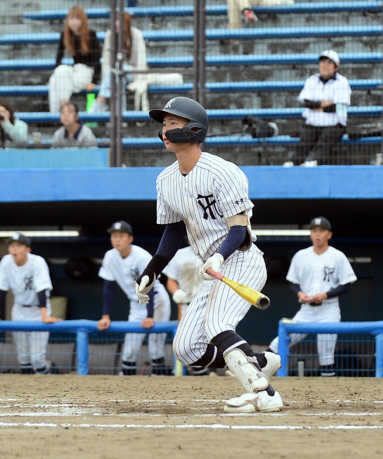 常葉大菊川対至学館　7回表常葉大菊川2死二塁、左翼線に勝ち越しの適時二塁打を放つ佐藤大加良（撮影・前田和哉）