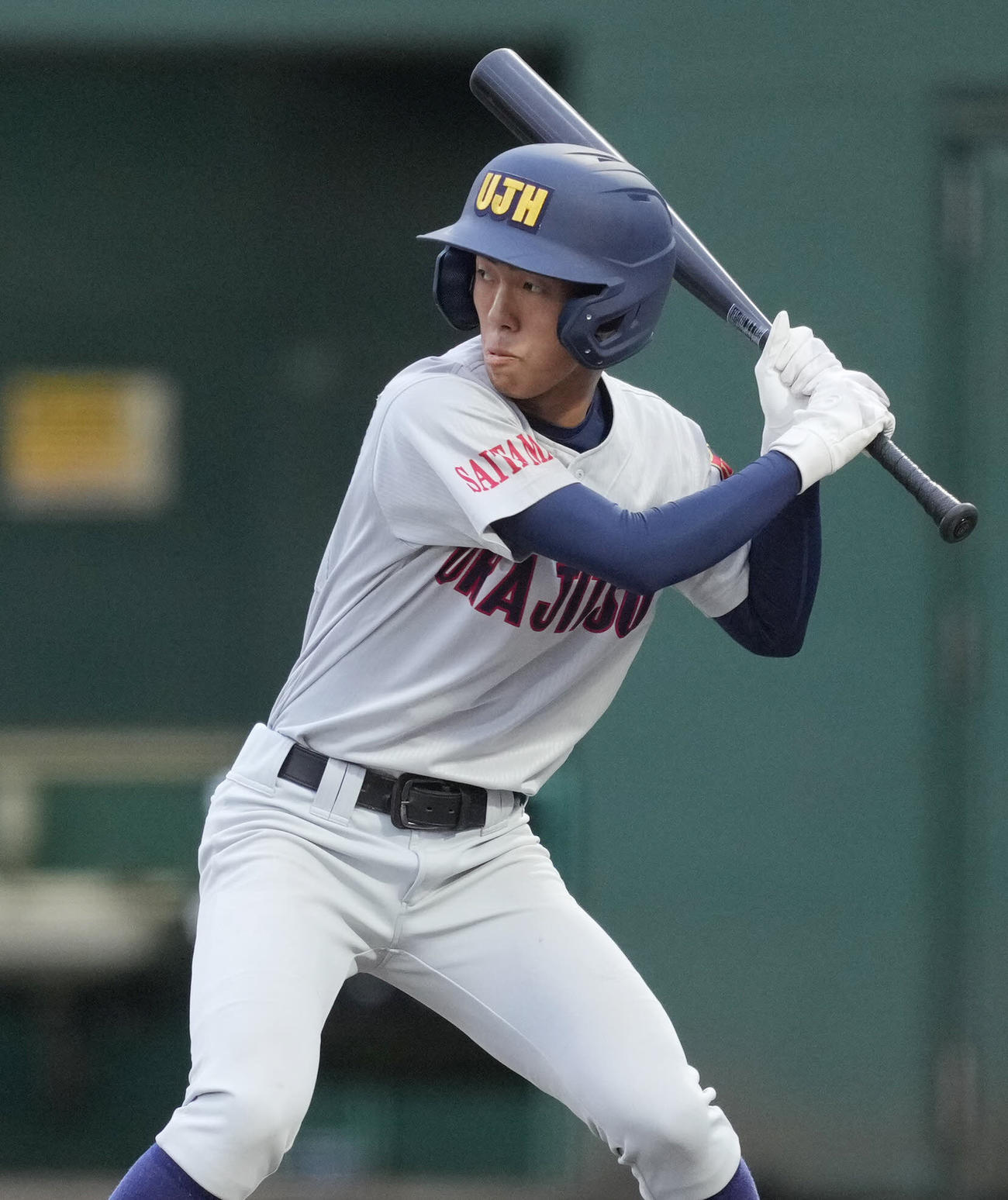 浦和実対つくば秀英　2回表浦和実無死、打席に立つ橋口（撮影・垰建太）