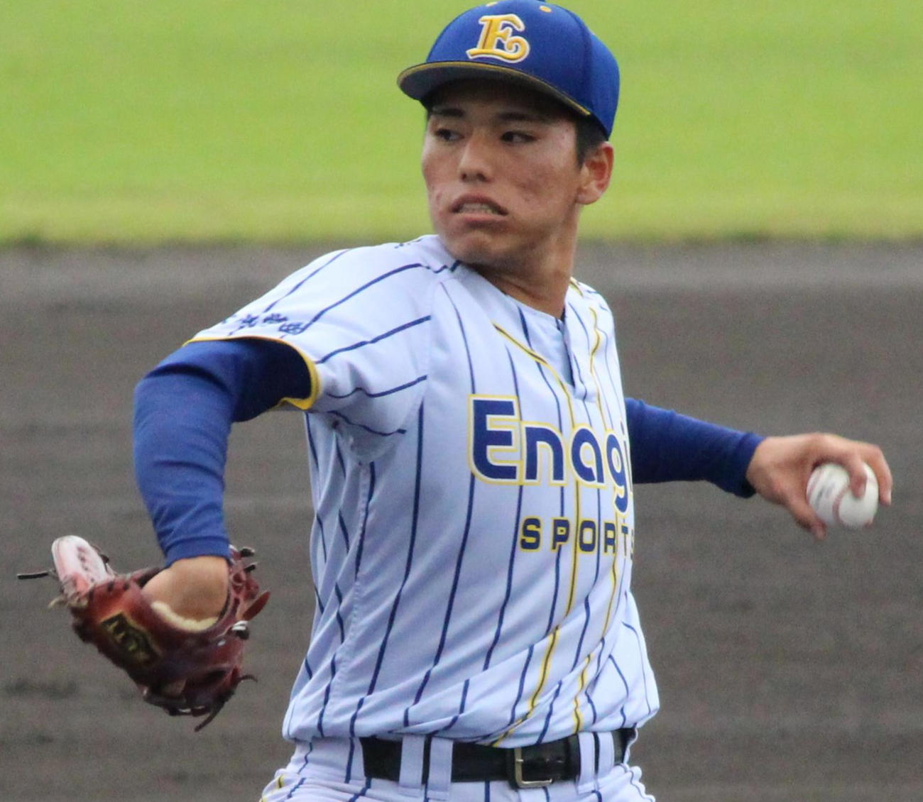 エナジックスポーツ・久高颯投手（2024年10月26日撮影）
