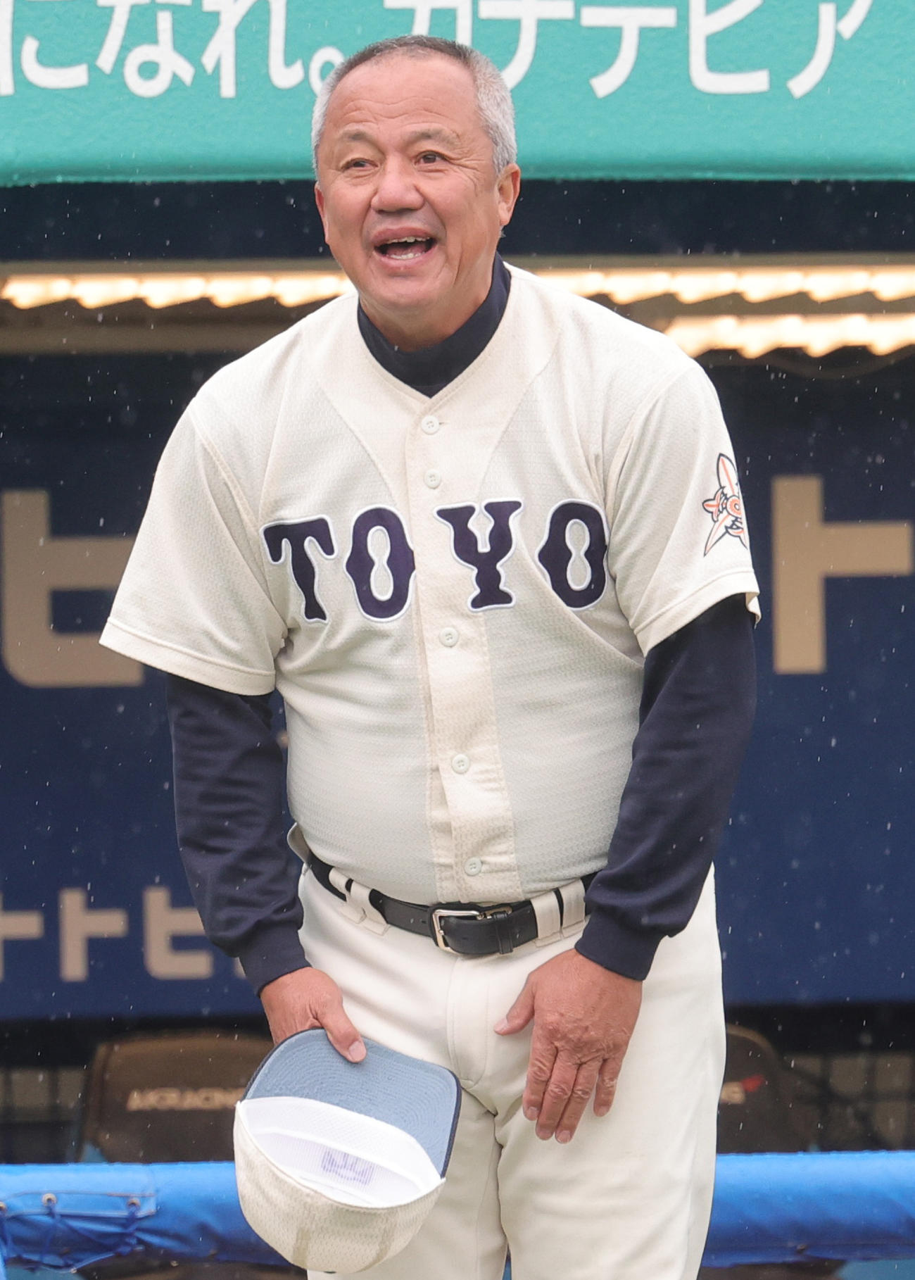 聖光学院対東洋大姫路　初戦を突破した東洋大姫路・岡田監督（撮影・野上伸悟）