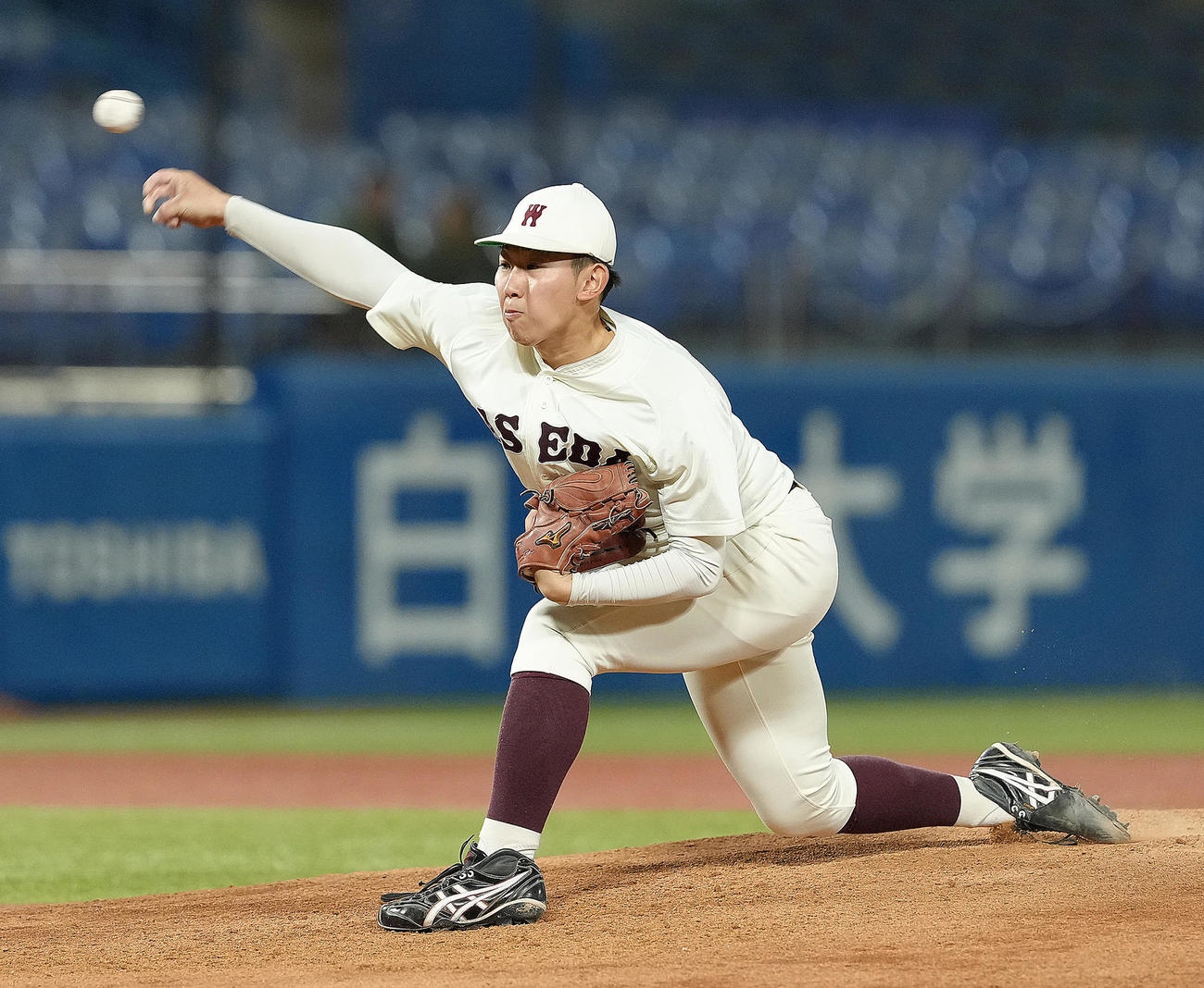 早大対環太平洋大　早大先発の伊藤（撮影・足立雅史）