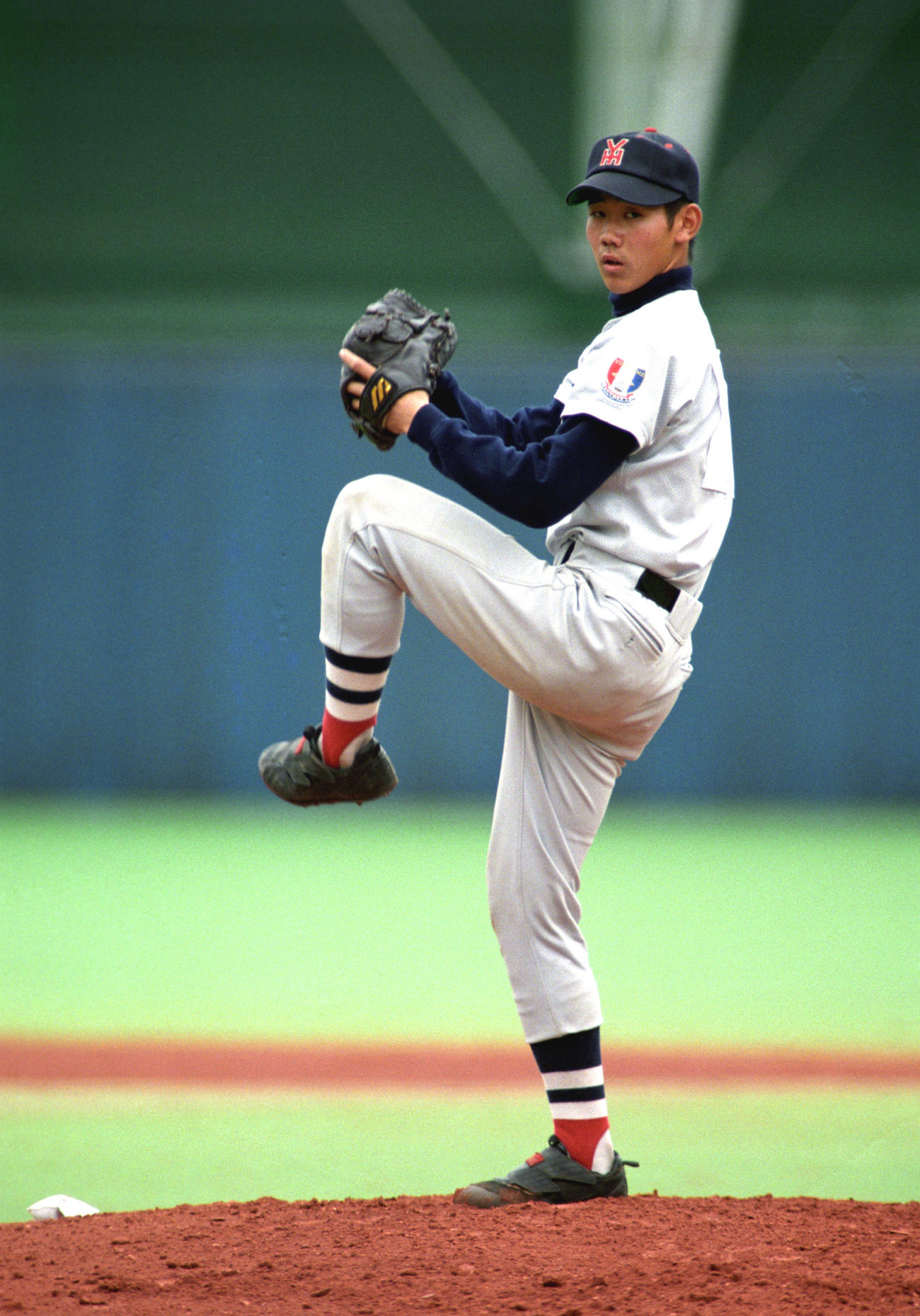 明治神宮大会　横浜対豊田西　横浜・松坂大輔投手（1997年11月16日撮影）