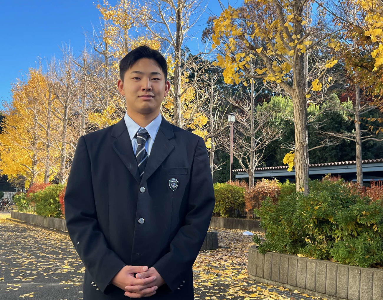 富士大進学が決まった菅・岩瀬（撮影・金子真仁）