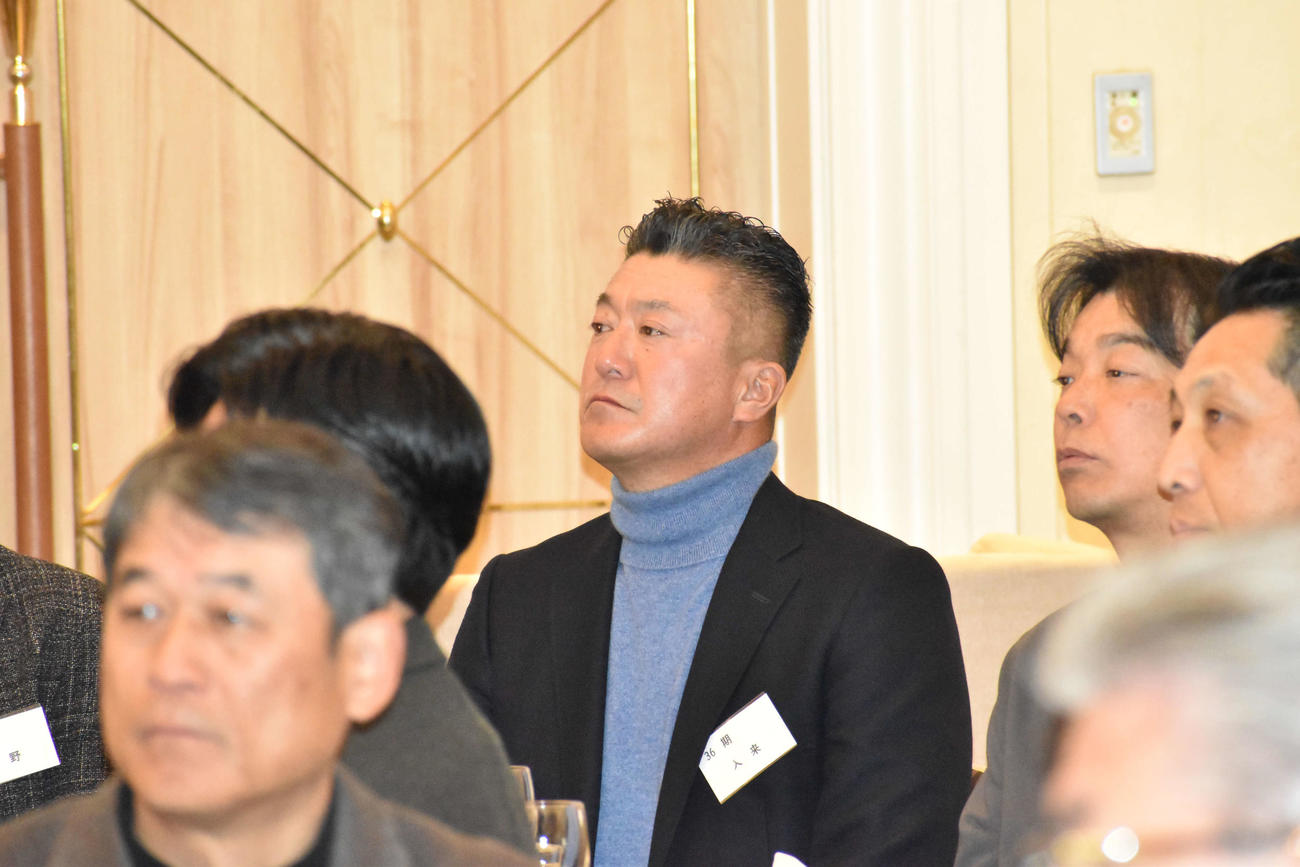 PL学園硬式野球部OB会懇親会に参加した入来祐作氏（撮影・古財稜明）