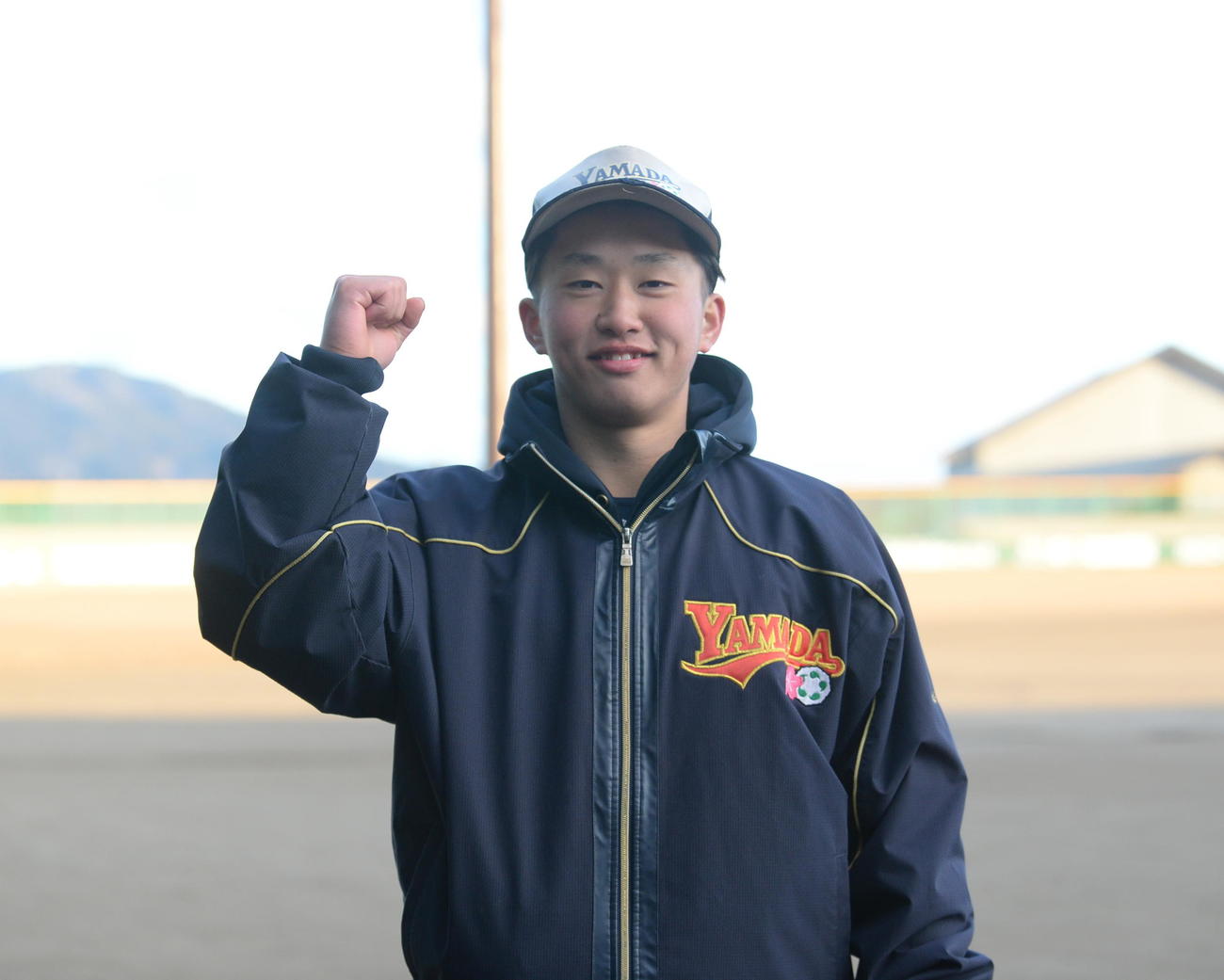 甲子園に意気込む青森山田・永広登偉（撮影・浜本神威）