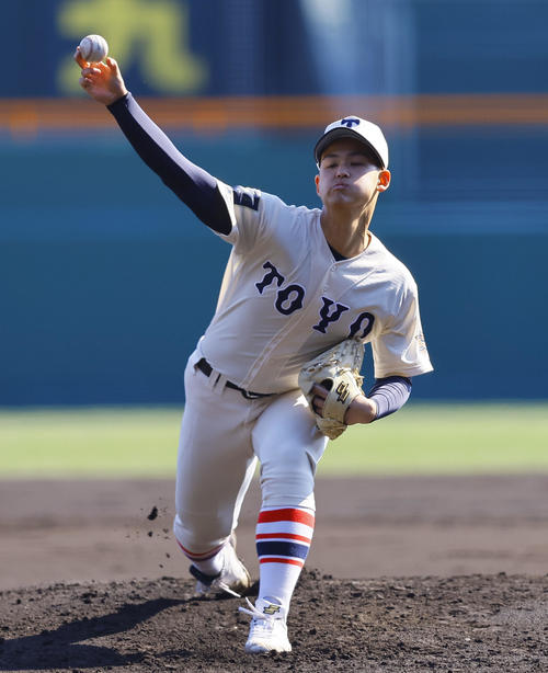 【センバツ】大会注目右腕の東洋大姫路エース阪下漣が１回２失点で降板　21世紀枠壱岐戦に先発