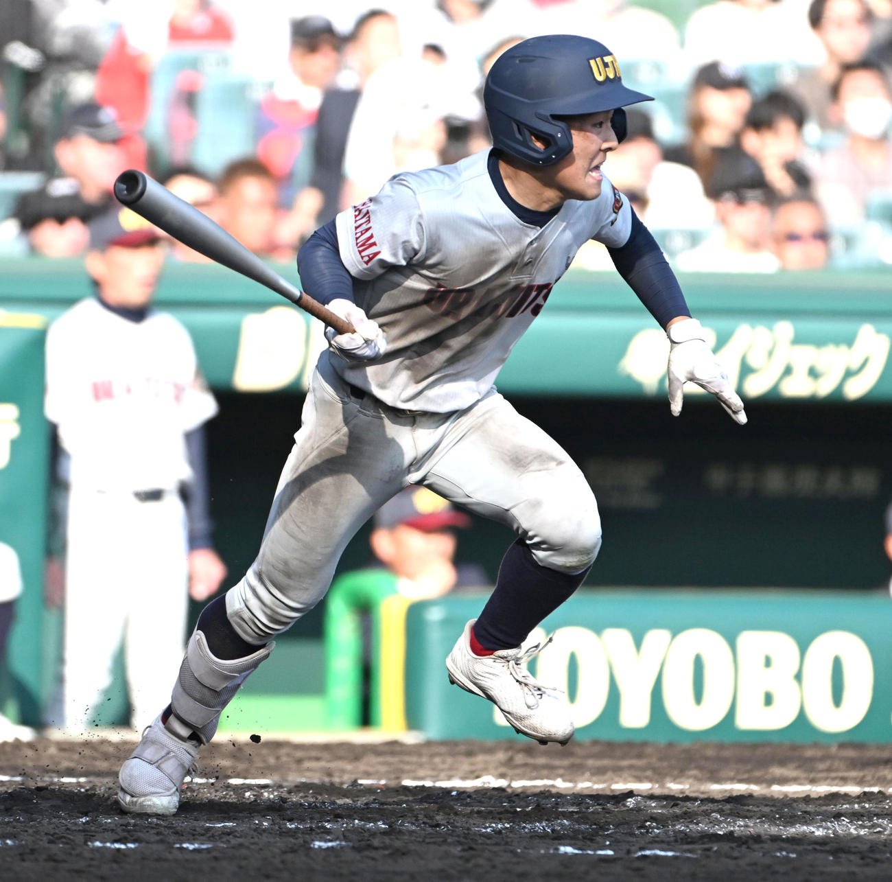 浦和実対滋賀学園　5回表浦和実2死一、三塁　佐々木悠里は先制の中適時打を放つ（撮影・石井愛子）