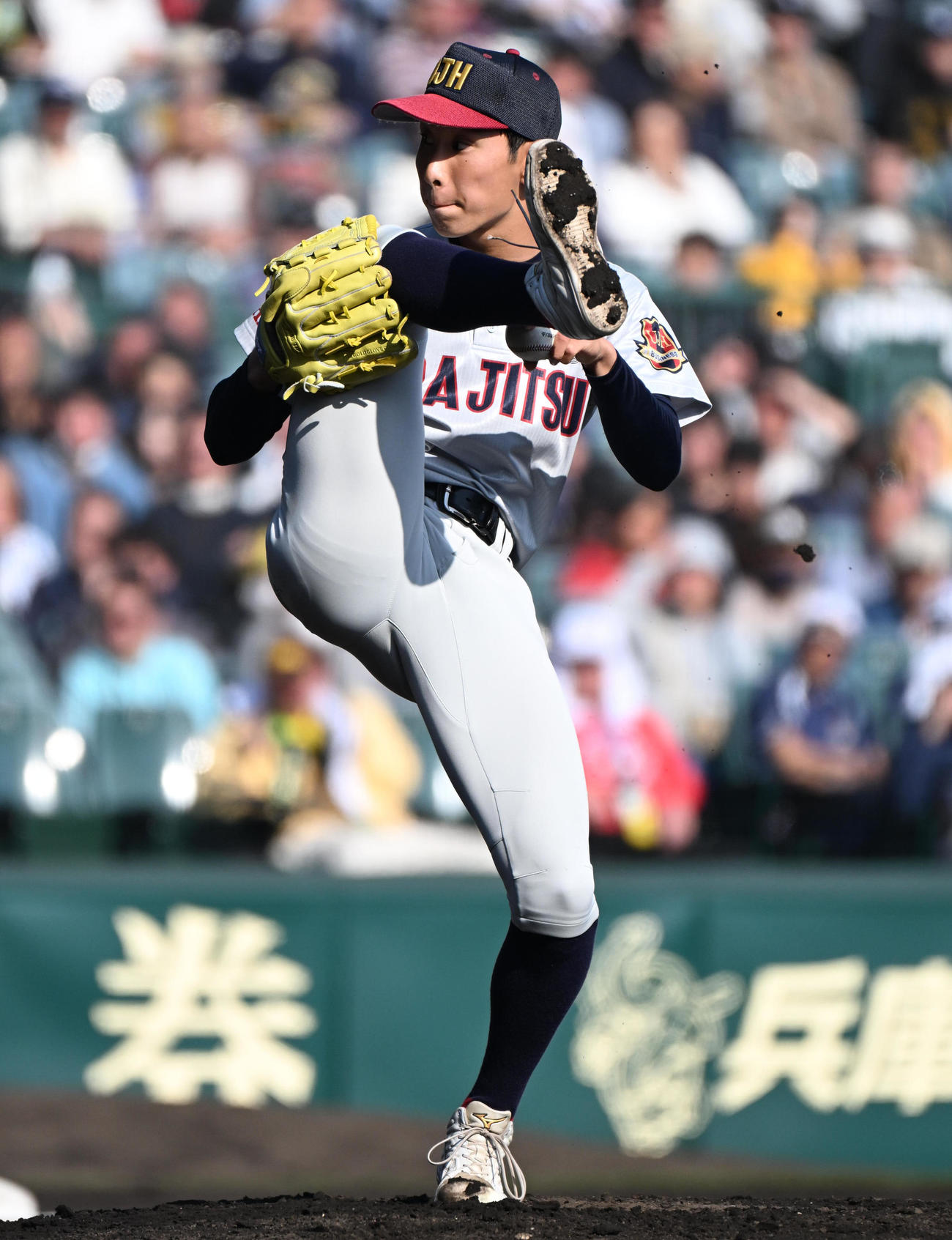 浦和実対滋賀学園　浦和実先発の石戸颯汰（撮影・石井愛子）