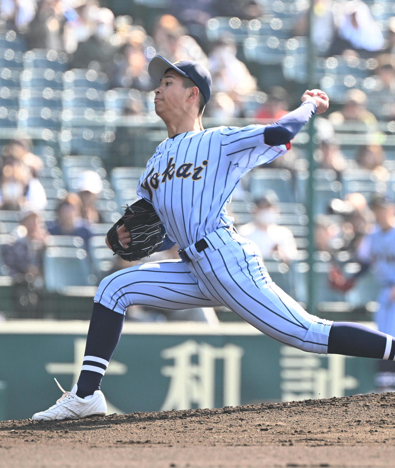 東海大札幌対日本航空石川　先発する東海大札幌・矢吹（撮影・和賀正仁）