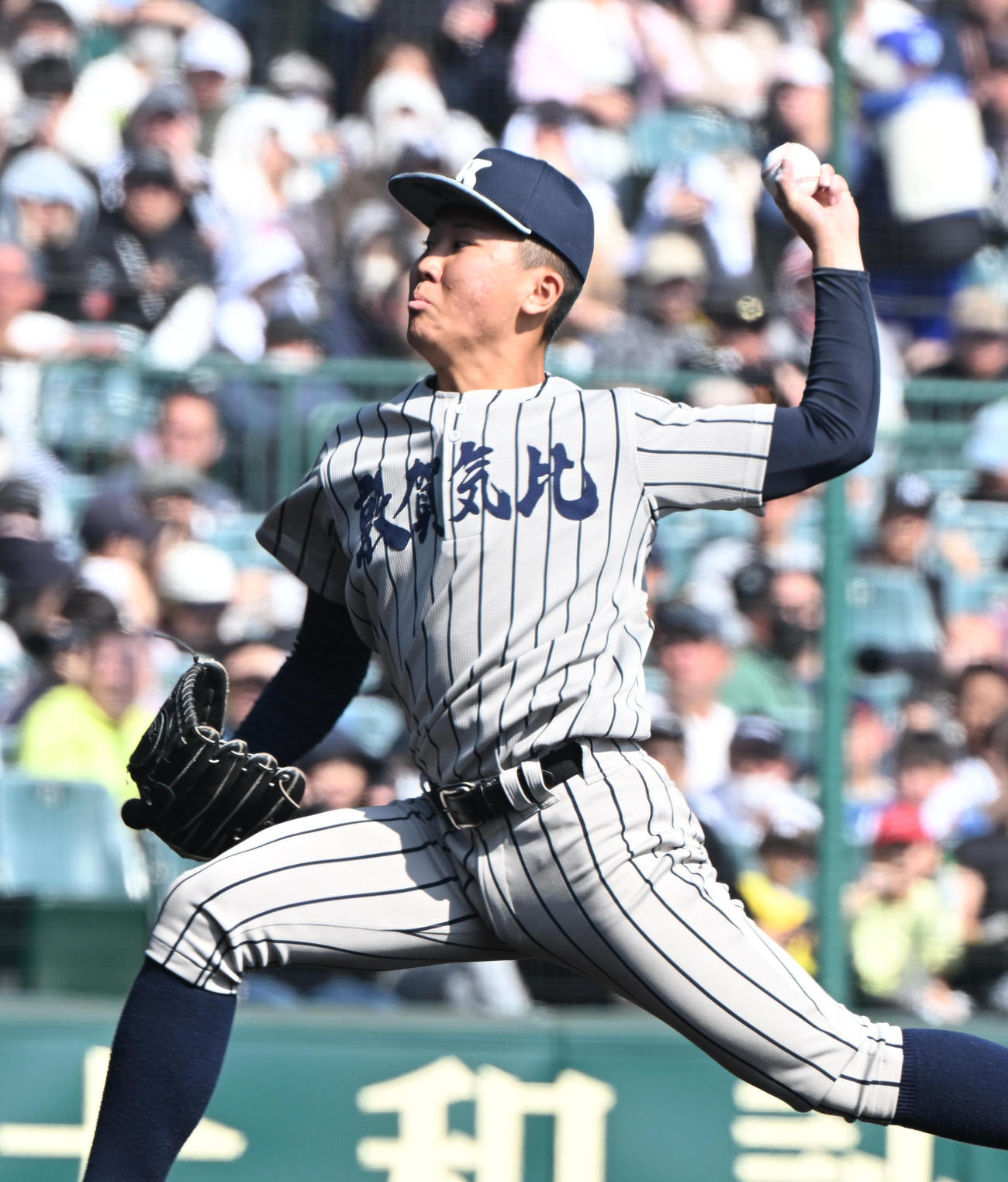 健大高崎対敦賀気比　先発する敦賀気比・管田（撮影・和賀正仁）