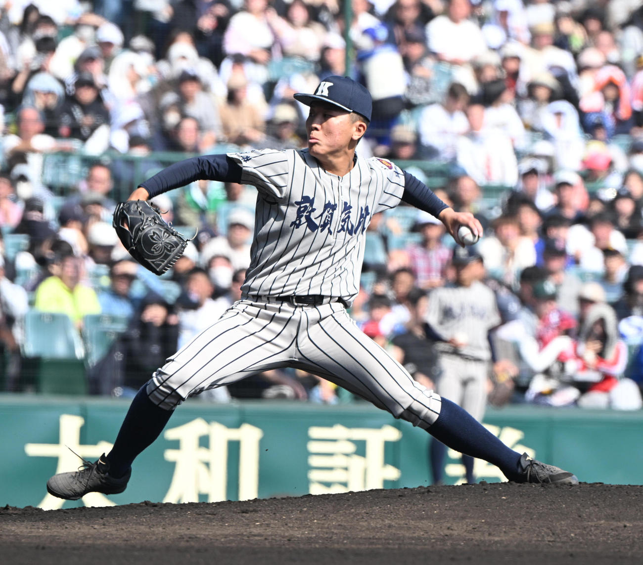 健大高崎対敦賀気比　先発する敦賀気比・管田（撮影・和賀正仁）