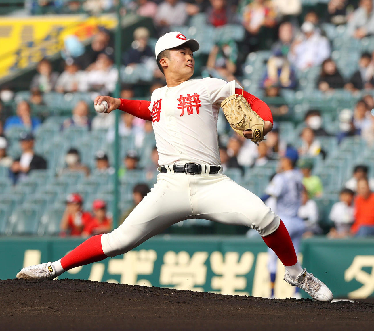智弁和歌山対エナジックスポーツ　智弁和歌山先発の渡辺（撮影・上山淳一）