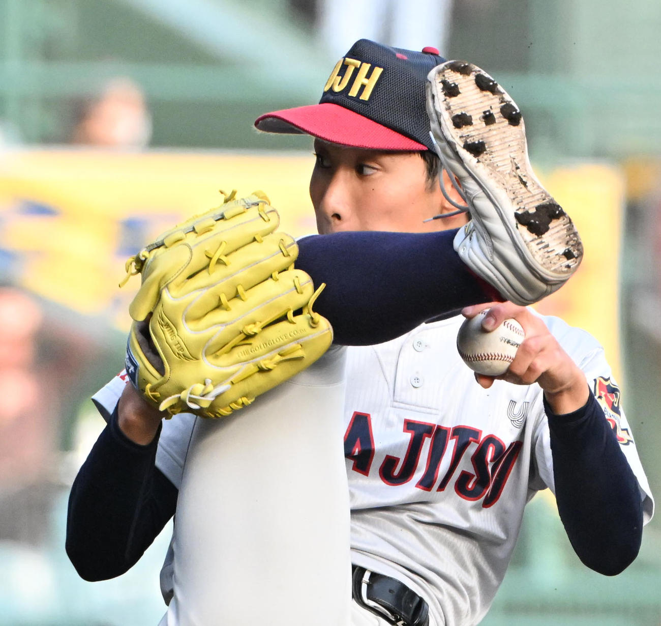 浦和実対東海大札幌　浦和実2番手の石戸（撮影・石井愛子）