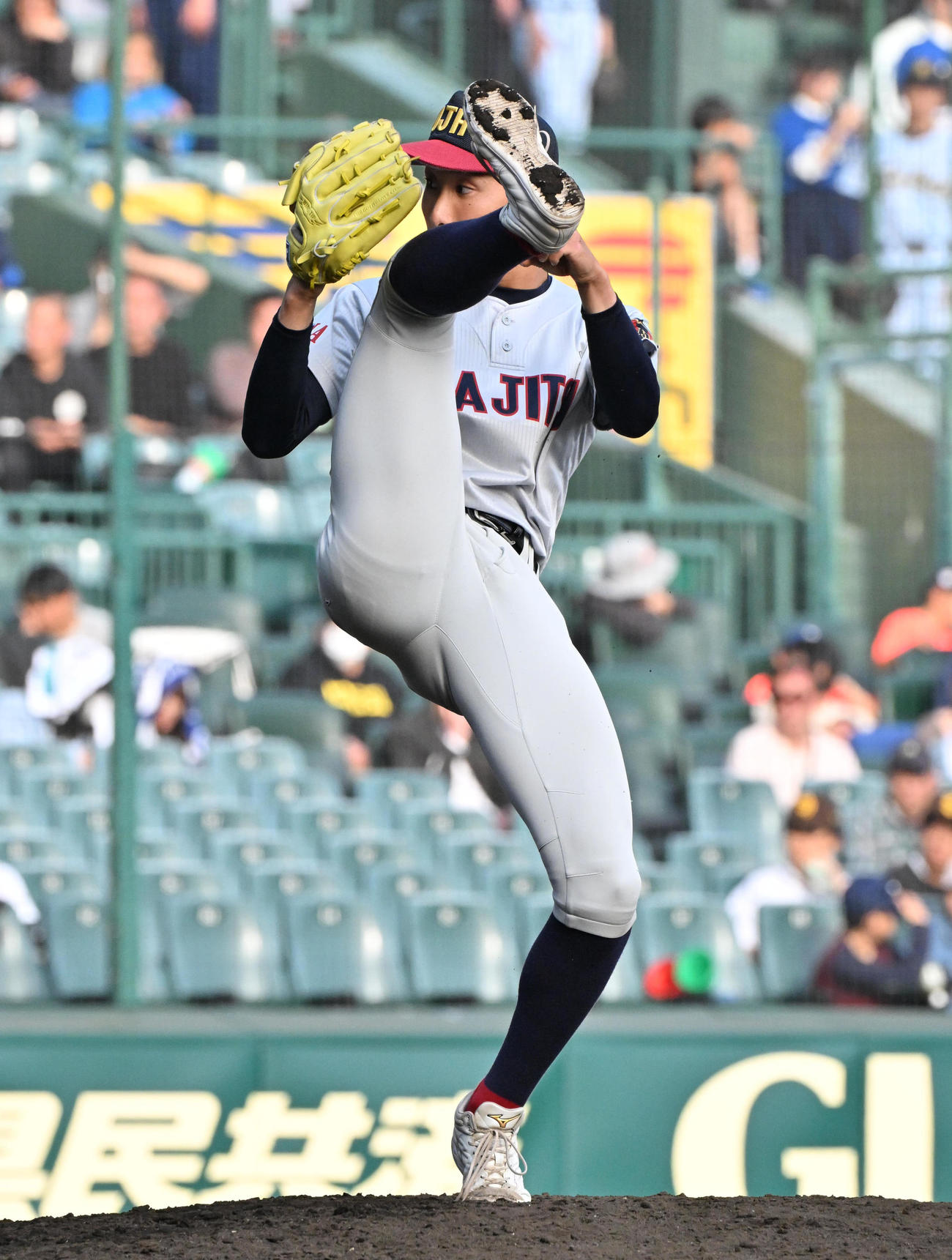 浦和実対東海大札幌　浦和実2番手の石戸（撮影・石井愛子）