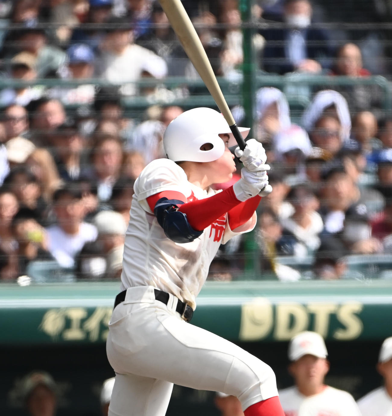 智弁和歌山対エナジックスポーツ　7回表智弁和歌山2死二塁　藤田は左適時打を放つ（撮影・石井愛子）