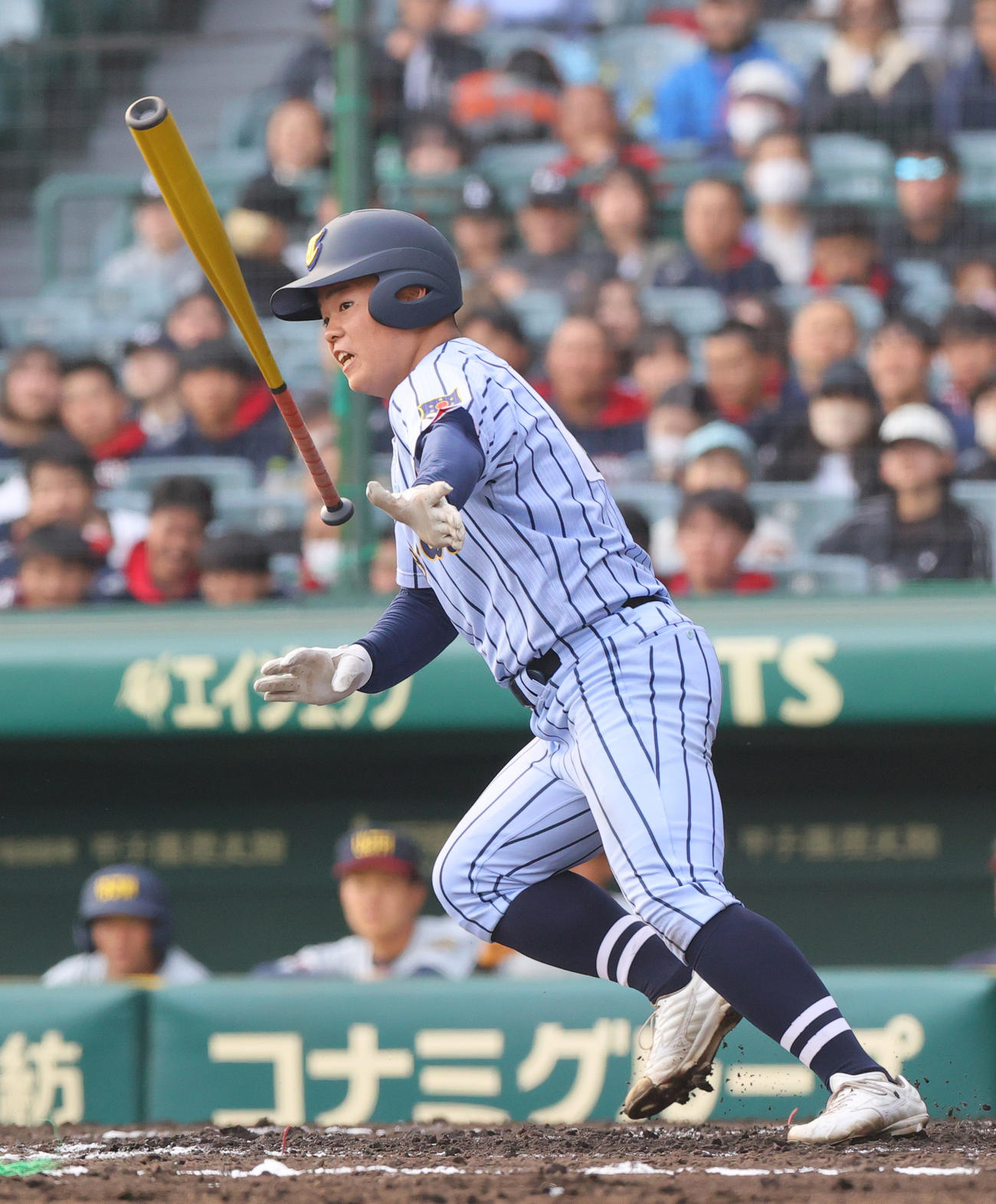 浦和実対東海大札幌　3回裏東海大札幌2死三塁、太田馬は左前適時打を放つ（撮影・上山淳一）