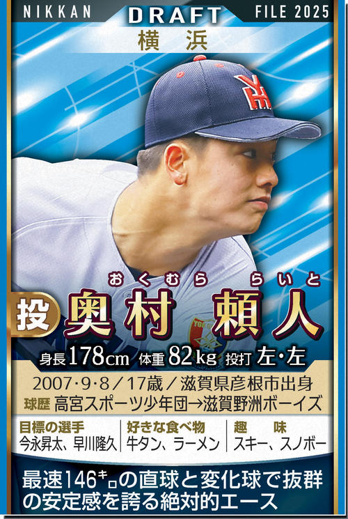 【センバツ】「頼れるエース」横浜・奥村頼人　流れ変える４回完全救援で「秋春連覇」あと2勝