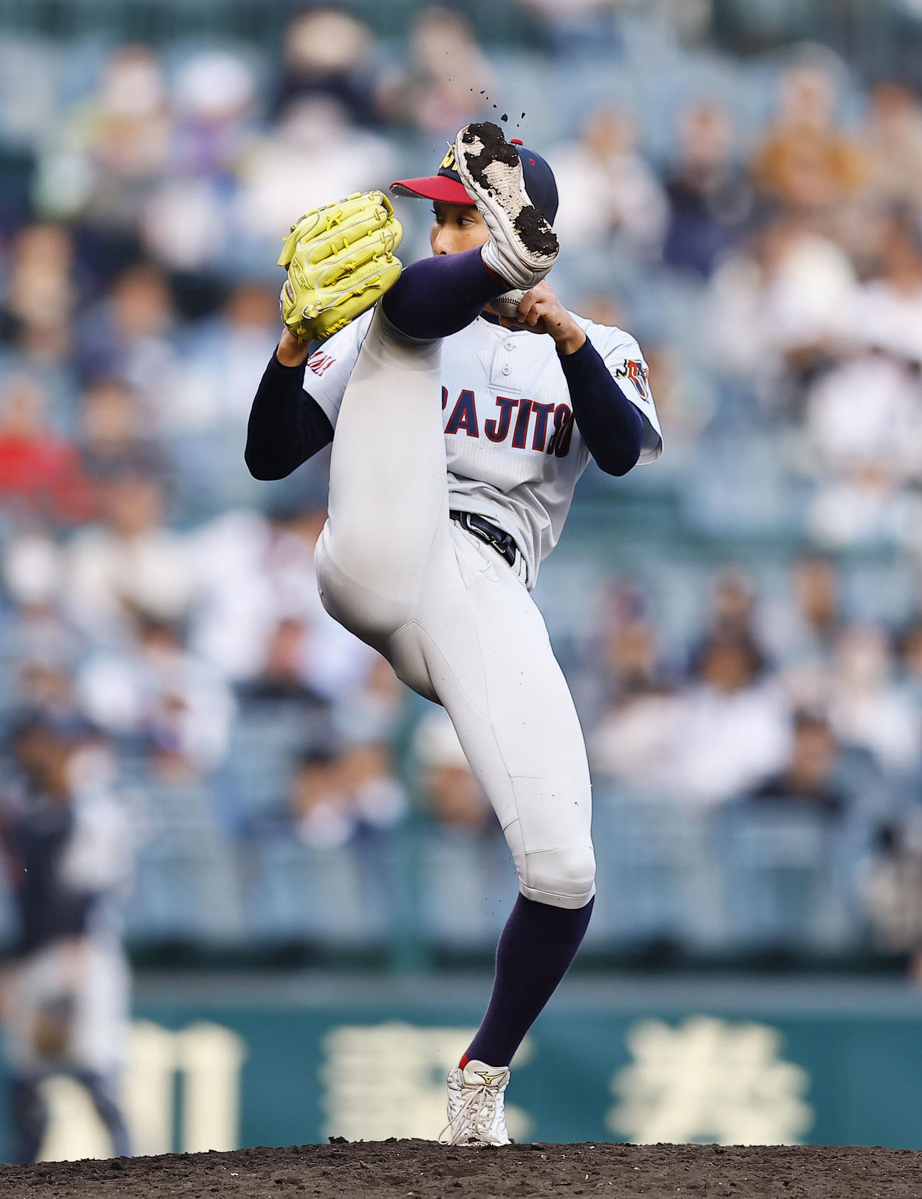 浦和実対聖光学院　7回、2番手で登板した浦和実・石戸（撮影・藤尾明華）