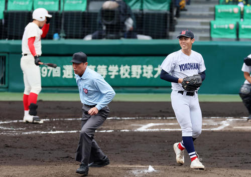 【センバツ】「片山の１球」横浜に流れ引き戻す　相手４番を１球で三振「ベストボールでした」